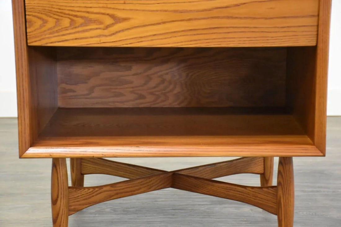 Heywood Wakefield Oak Nightstand - 8