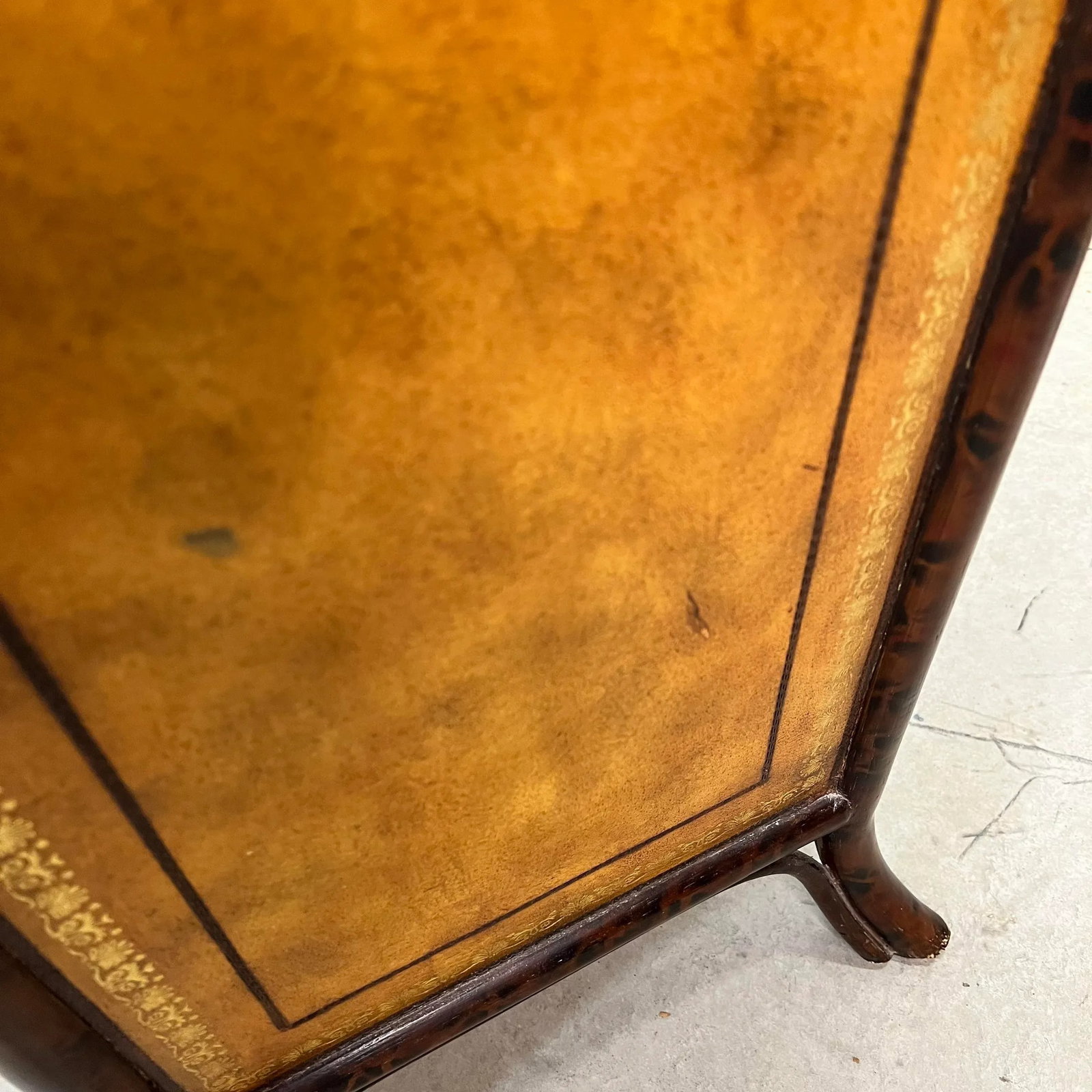 Maitland-Smith Faux Tortoise Shell Bamboo Campaign Style Seven Drawer Chest - 5