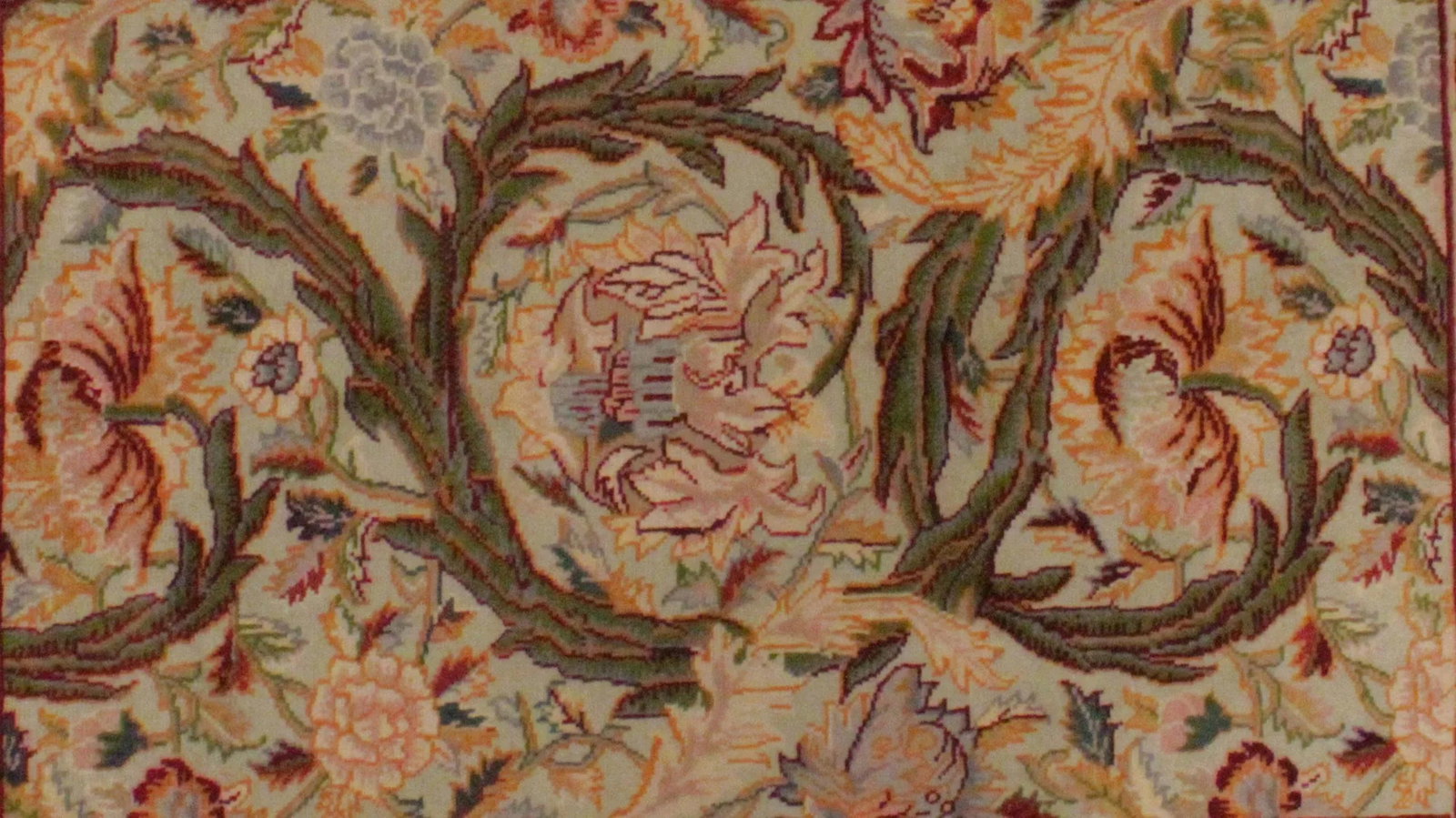 1990s Shabby Chic Mary Gold Heritage Rug - 2' X 3'2" - 2