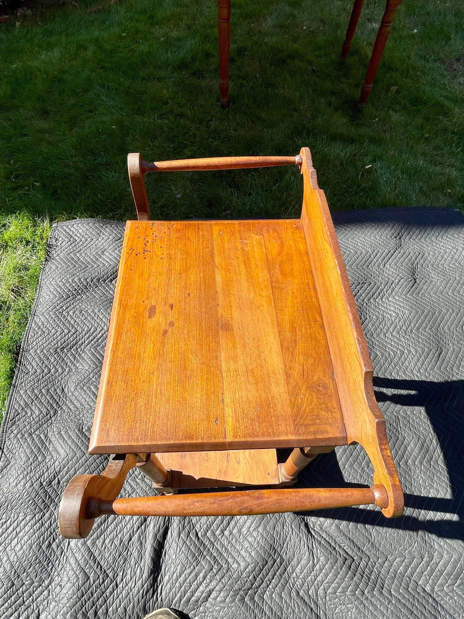 Antique Mixed Wood Washstand - 8