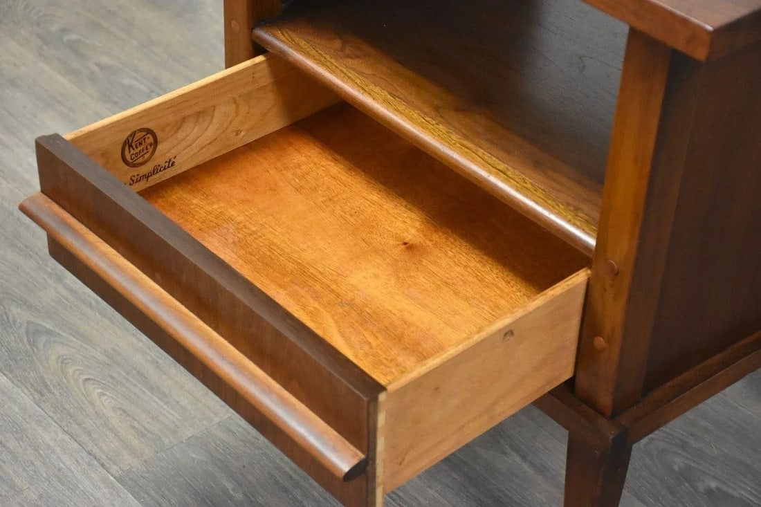 Walnut Nightstand by Kent Coffey Simplicite - 6