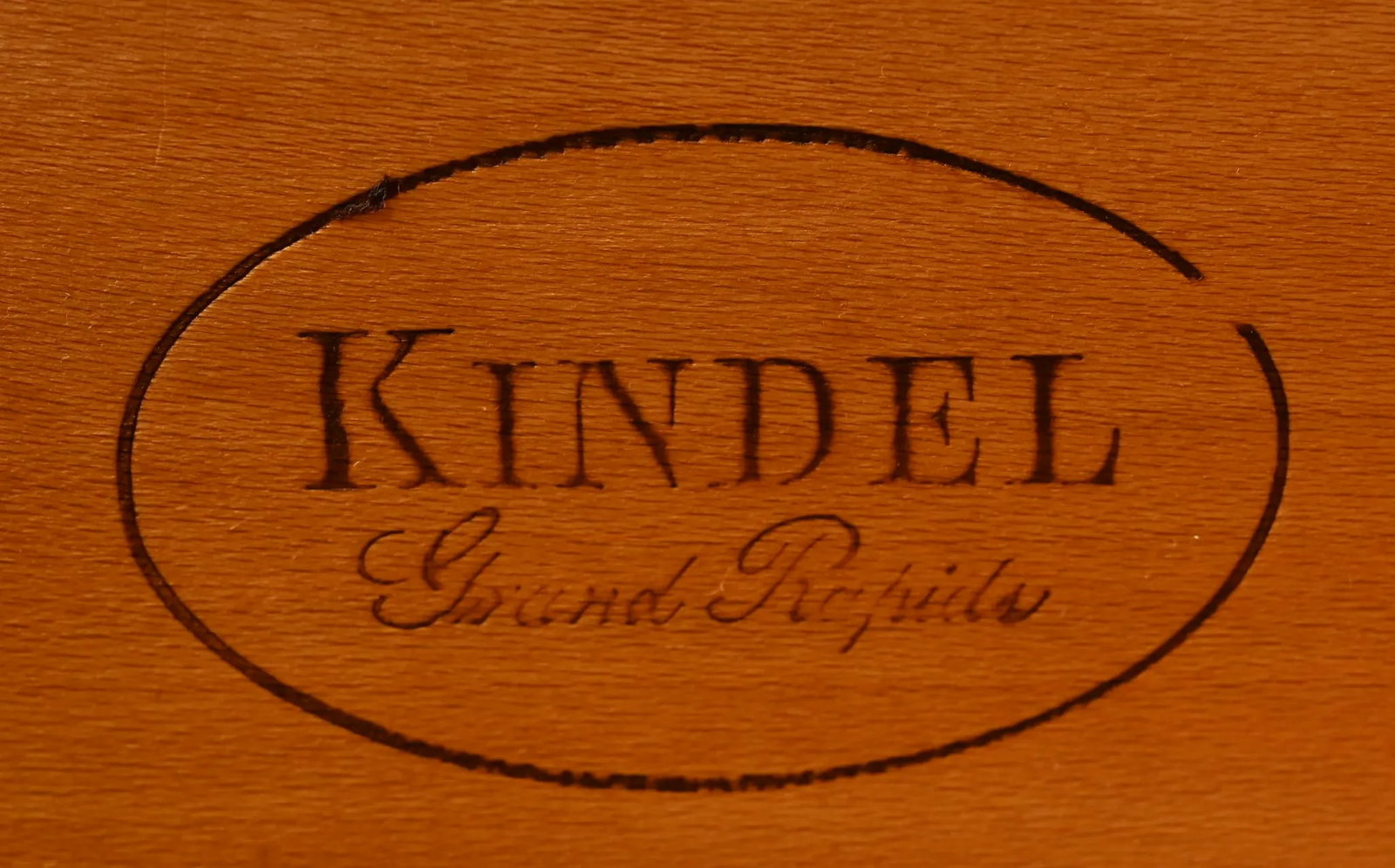 Kindel Grand Rapids 'Milano' Cherry Wood Rolling Buffet Server or Dry Bar - 1960s - 4