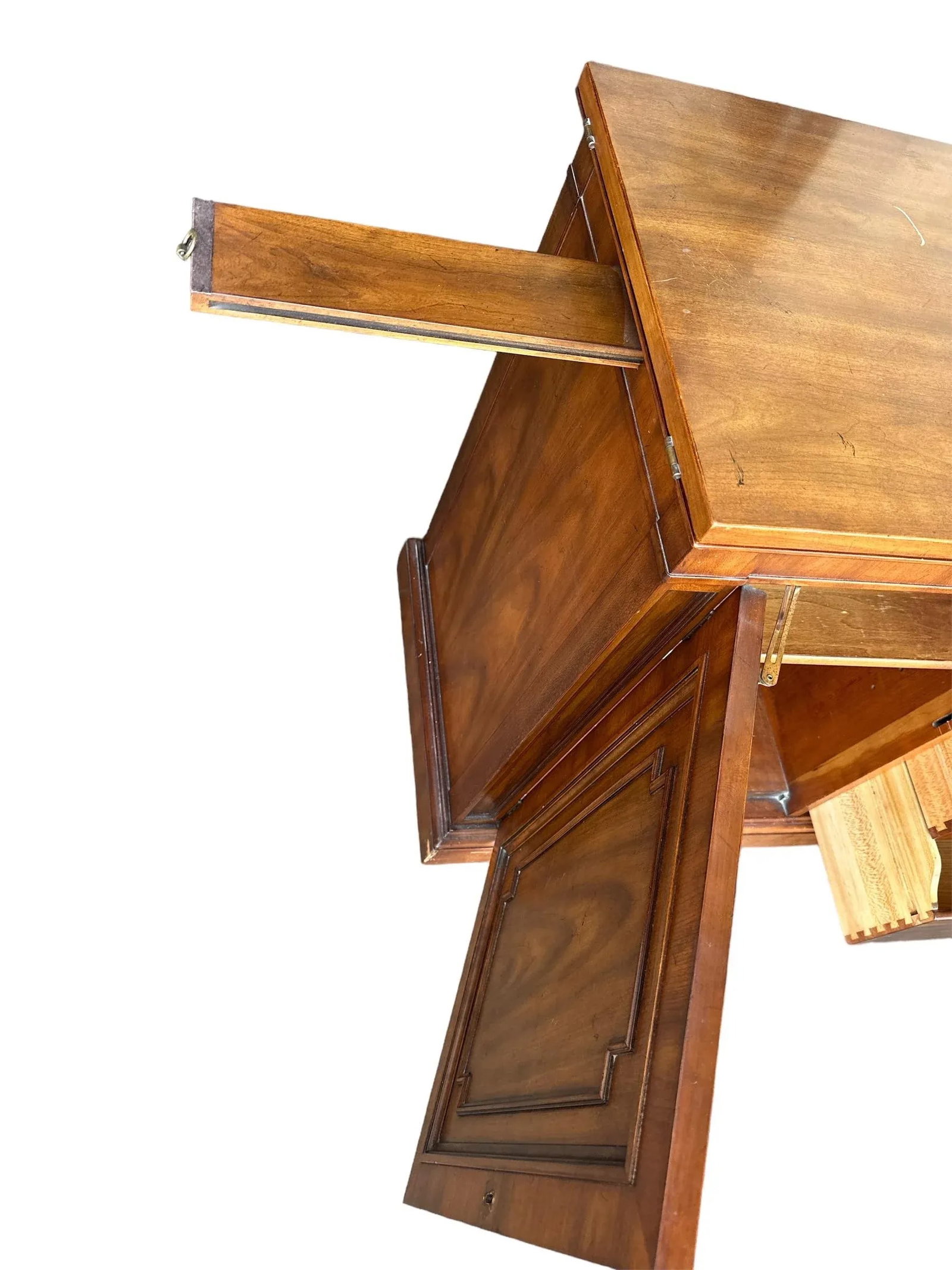 Kindel Grand Rapids 'Milano' Cherry Wood Rolling Buffet Server or Dry Bar - 1960s - 6