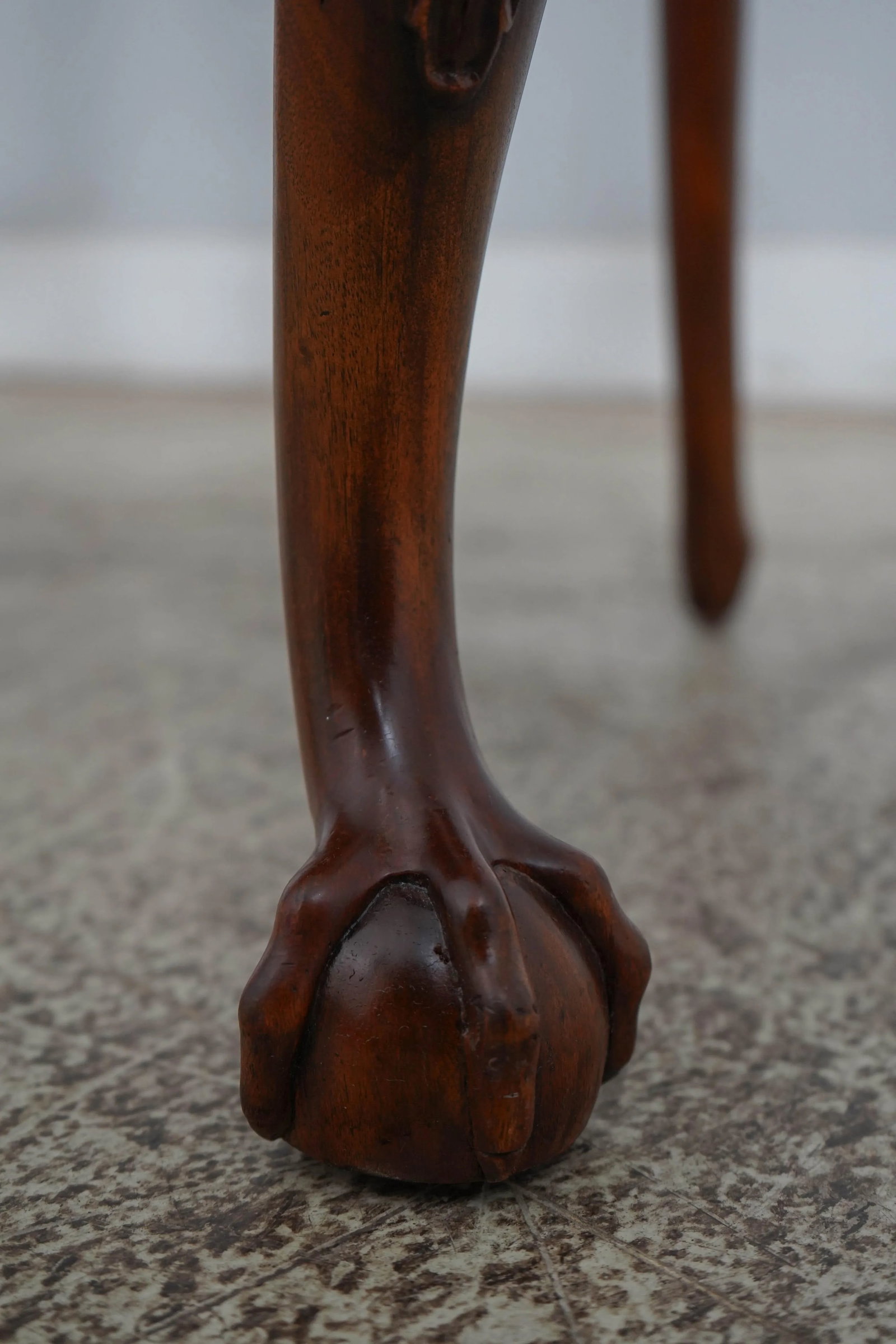 Pair Maitland Smith Ball & Claw Mahogany Armchairs - 11
