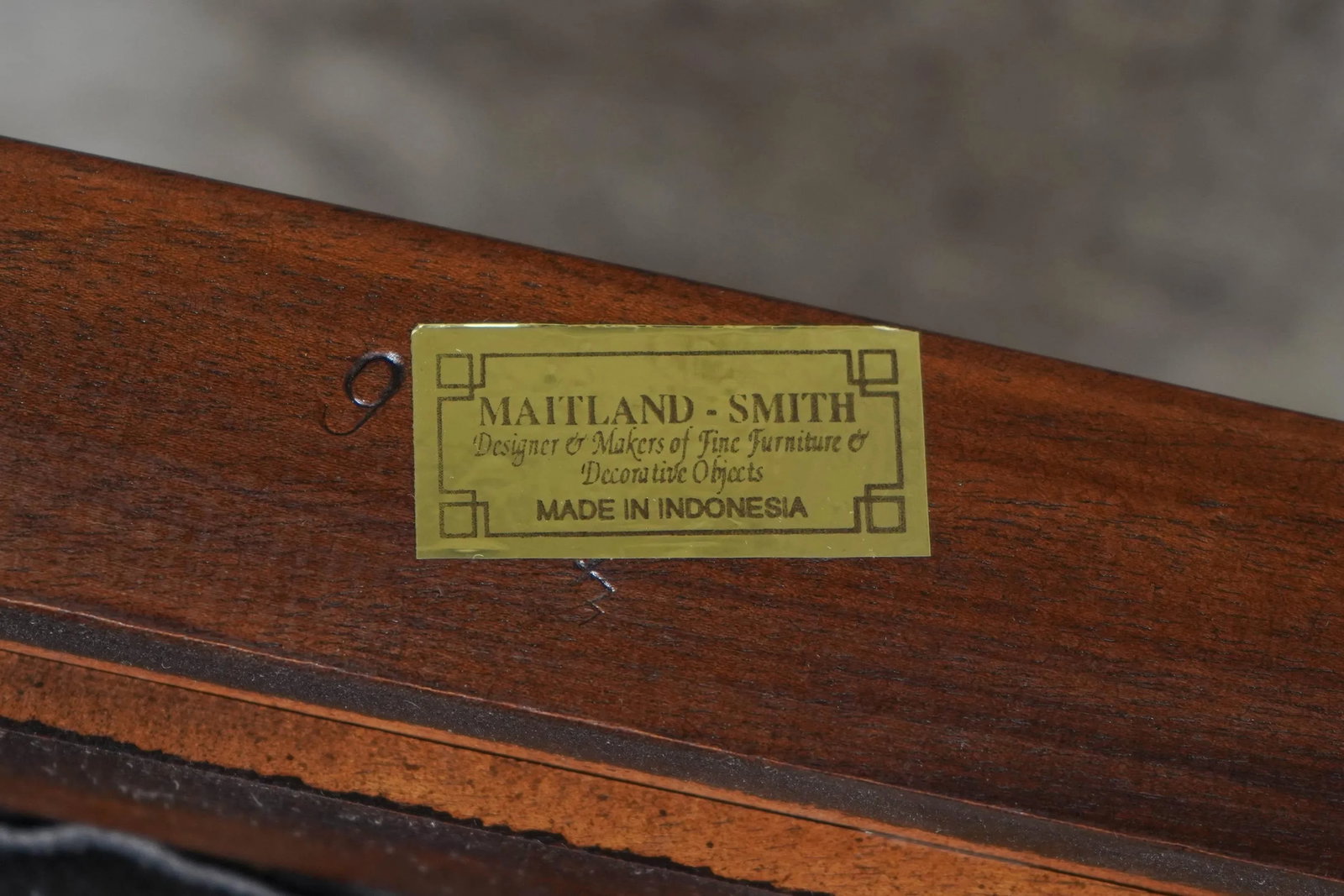 Pair Maitland Smith Ball & Claw Mahogany Armchairs - 12
