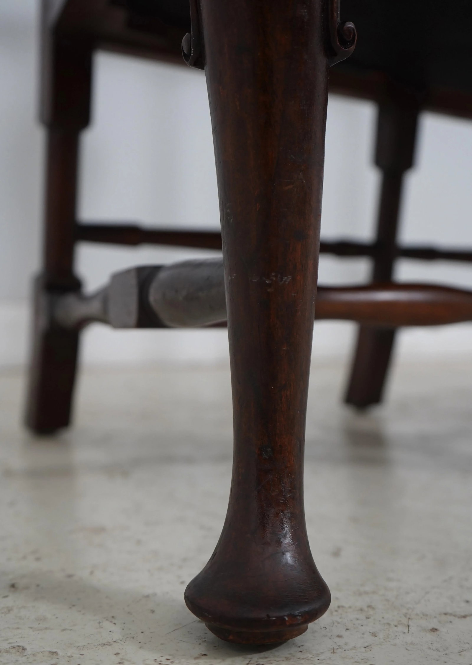 Antique Inlaid Mahogany Queen Anne Style Settee - 6