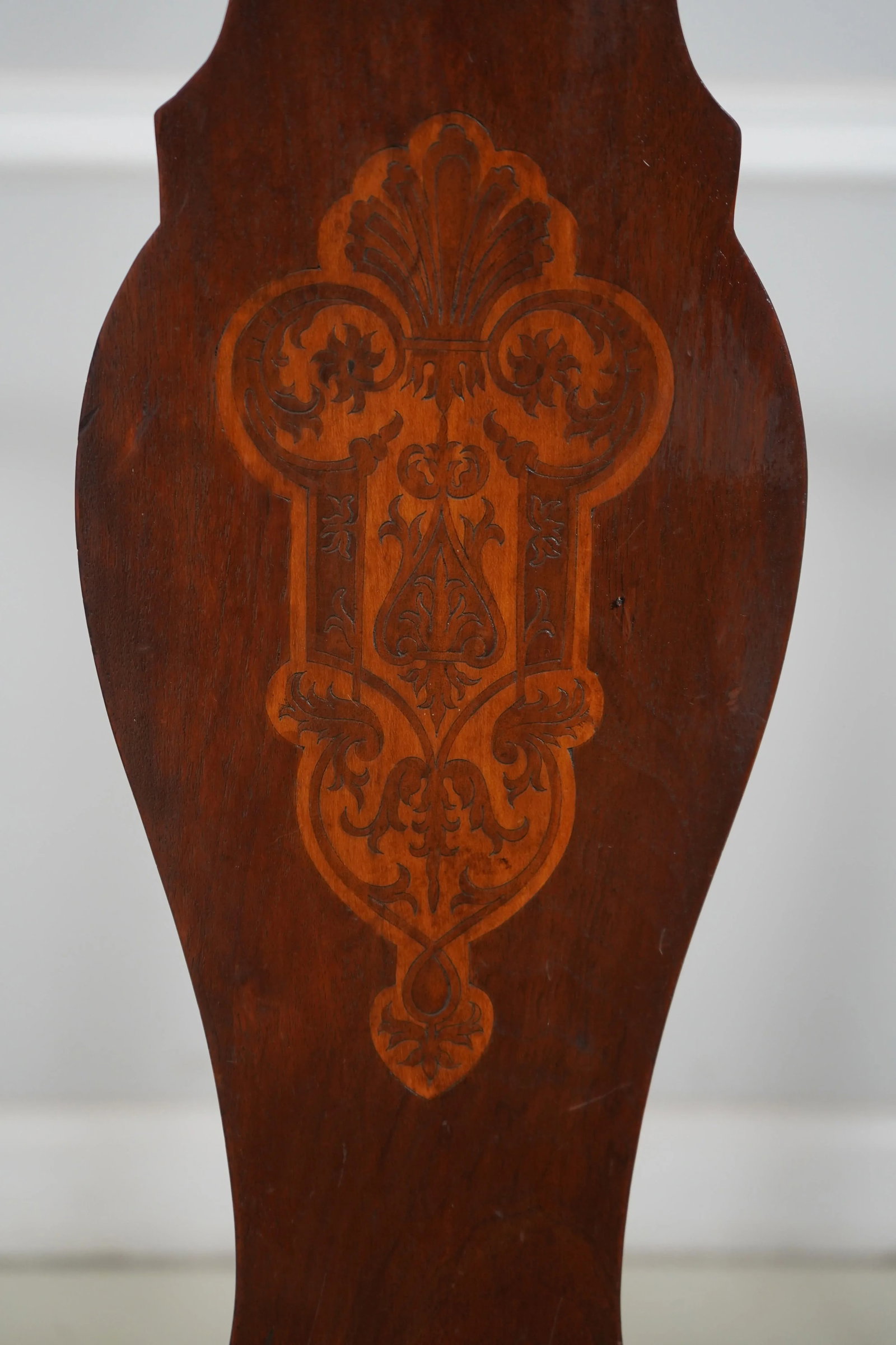 Antique Inlaid Mahogany Queen Anne Style Settee - 7
