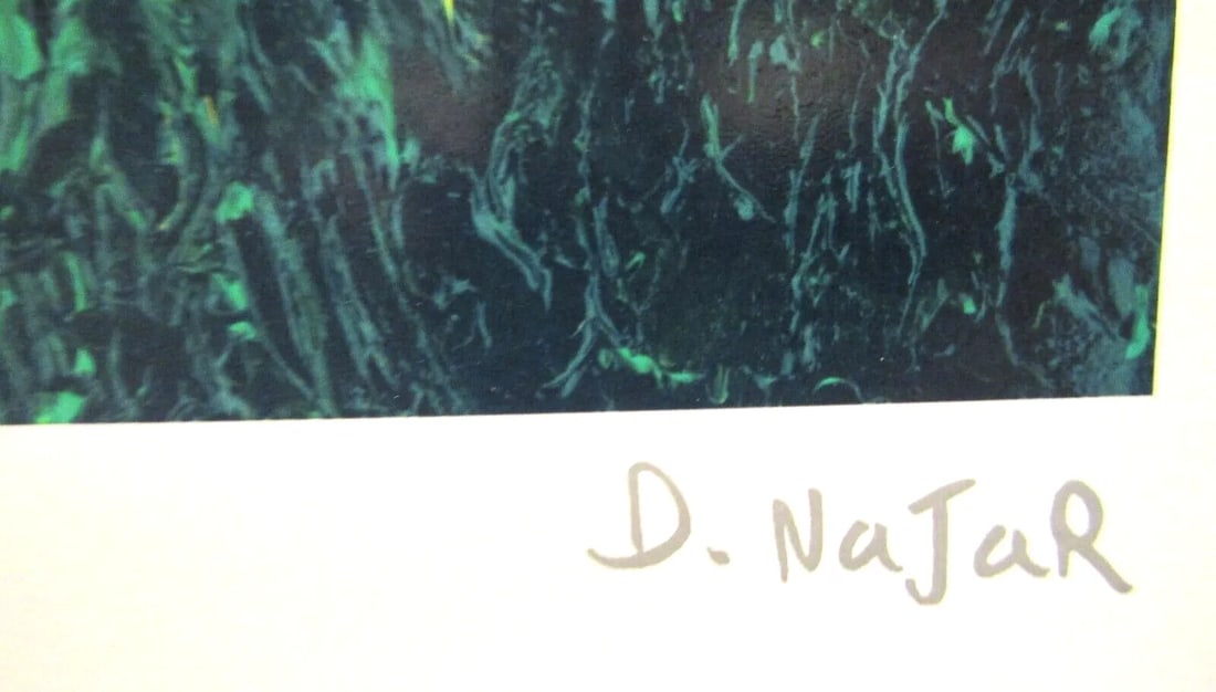 David Najar Signed Seriolithograph Sunflowers at Dusk Unframed - 5