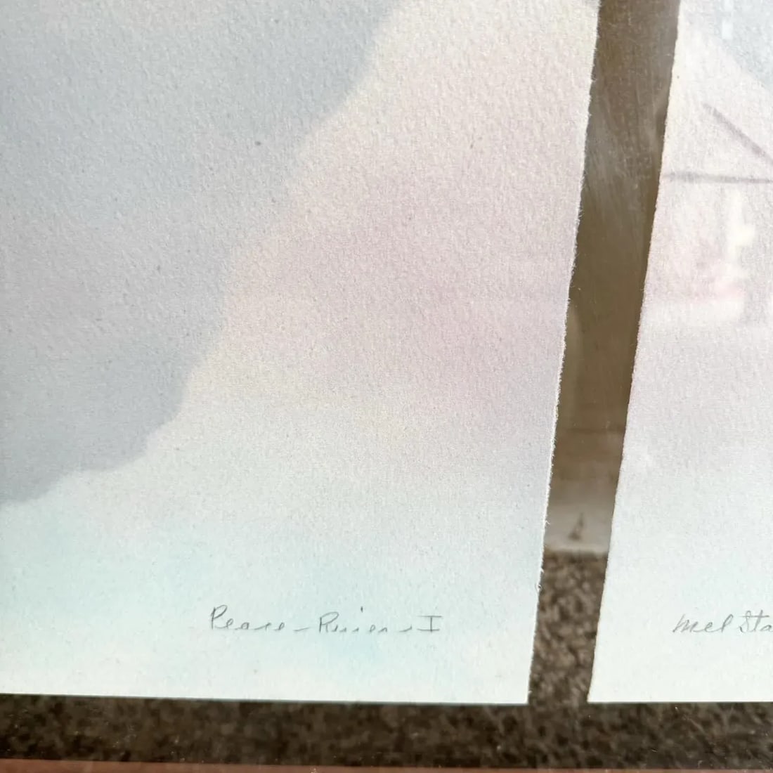 Vintage Framed and Signed Lithographs Peace River I and II by Mel Stauffor - 7