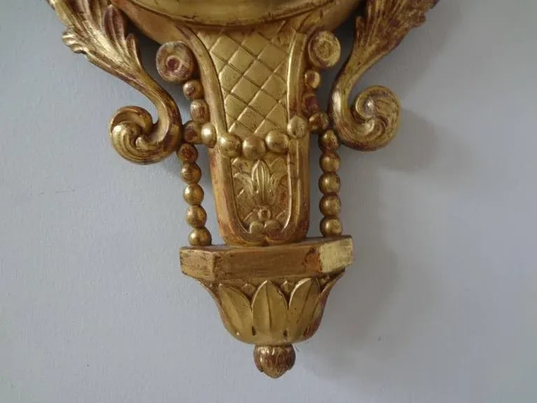 18th Century Antique French Louis XVI Giltwood Barometer - 6