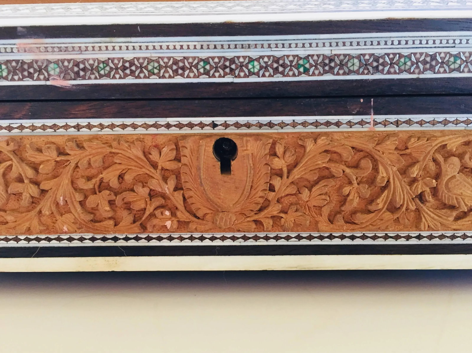 19th Century Anglo-Indian Jewelry Box With Lidded Compartments - 6