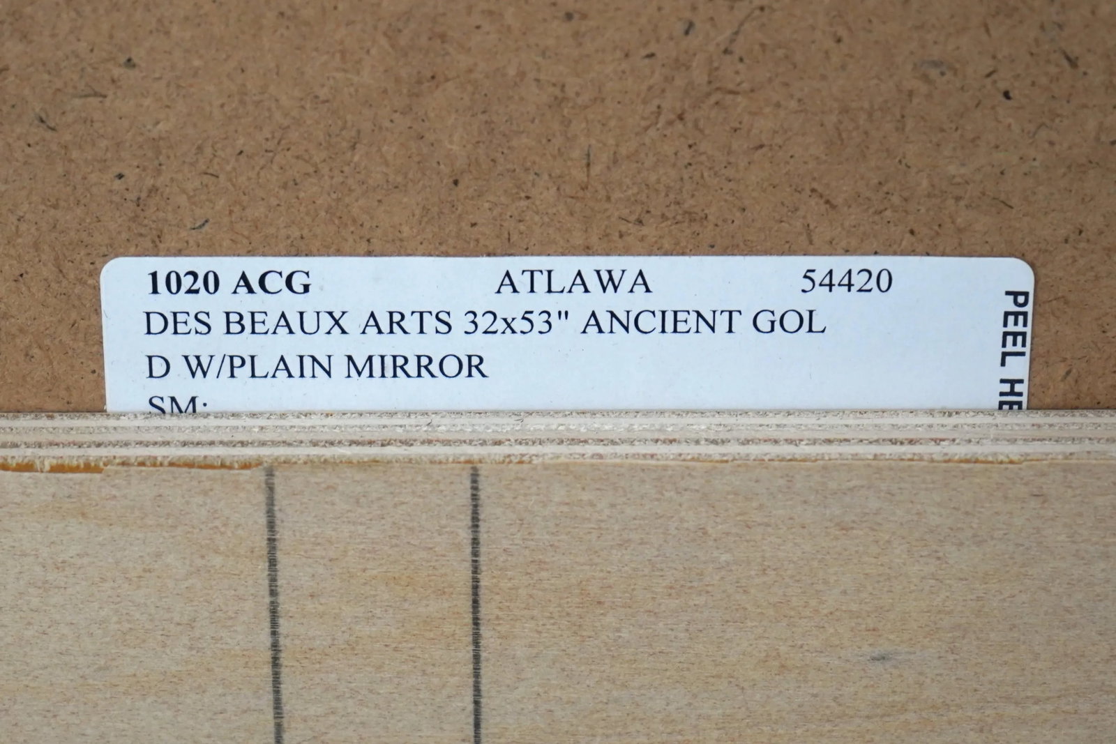 Carvers Guild Large Gold Frame French Style Mirror - 11