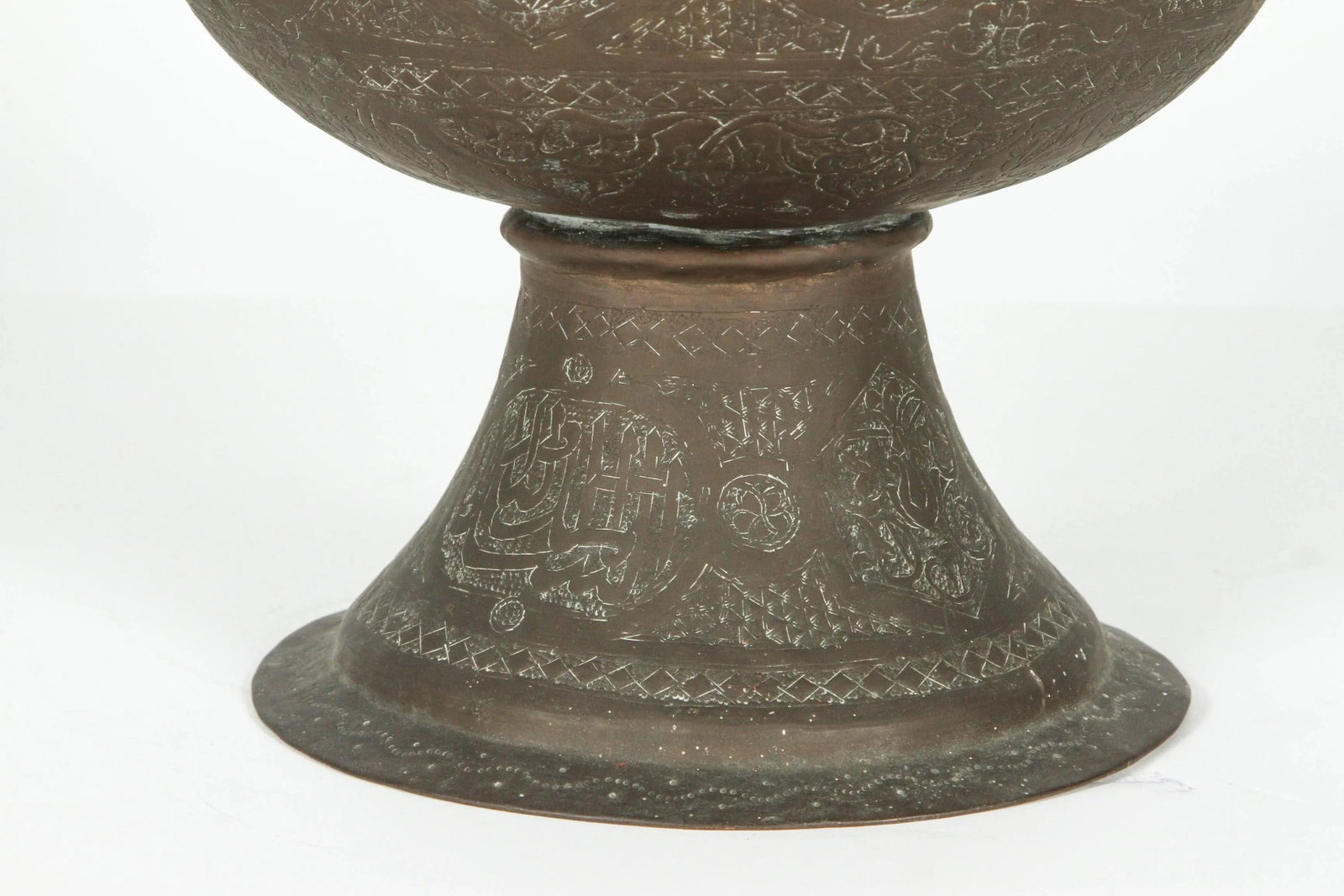 Mid 19th Century Middle Eastern Brass Vase - 4