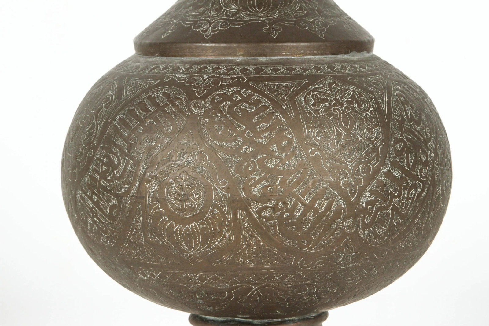 Mid 19th Century Middle Eastern Brass Vase - 5