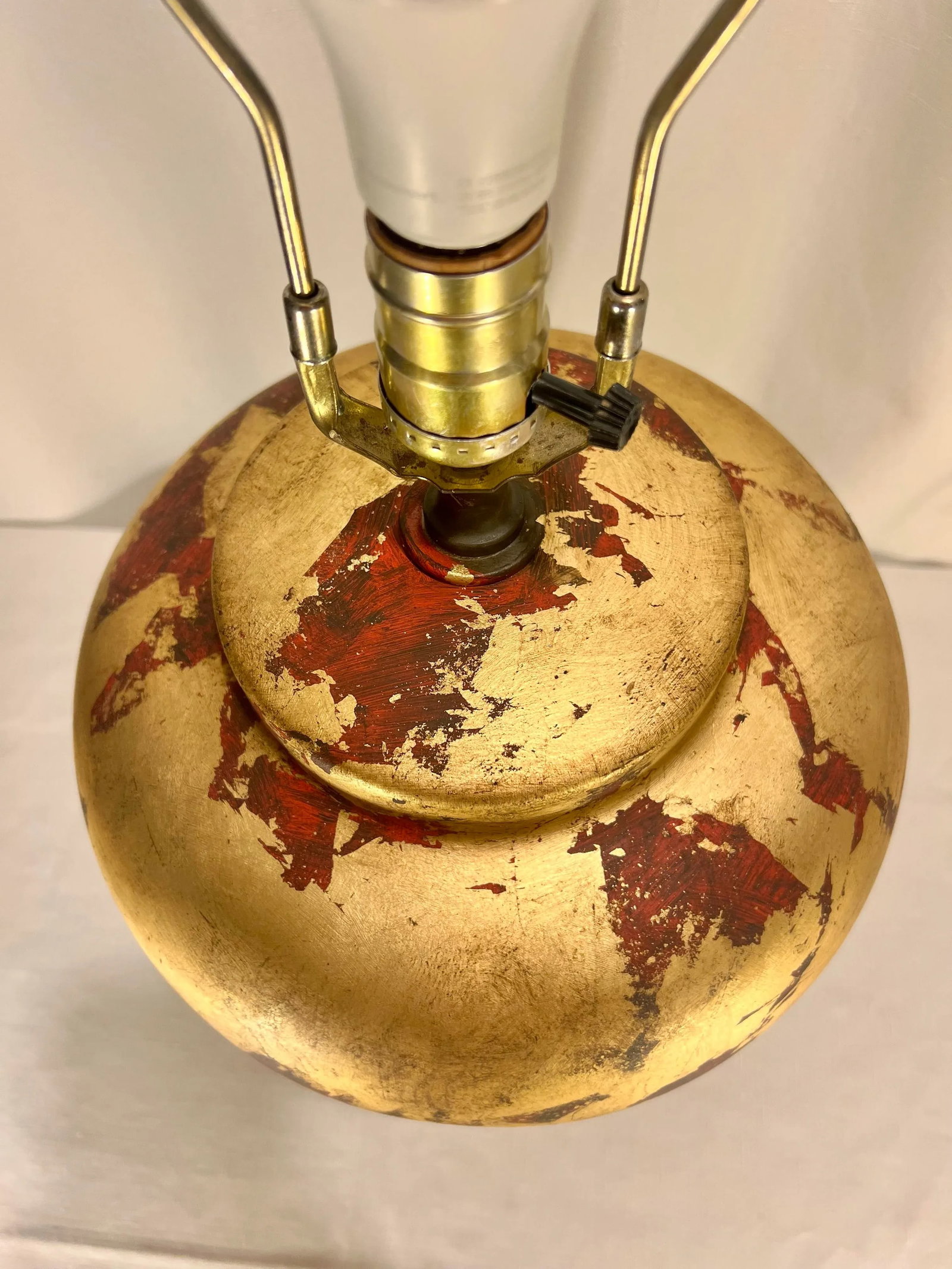 Vintage Tony Duquette Style Newly Painted Red Ginger Jar Lamp by Turtle and Crane - Bespoke Chinoise - 8