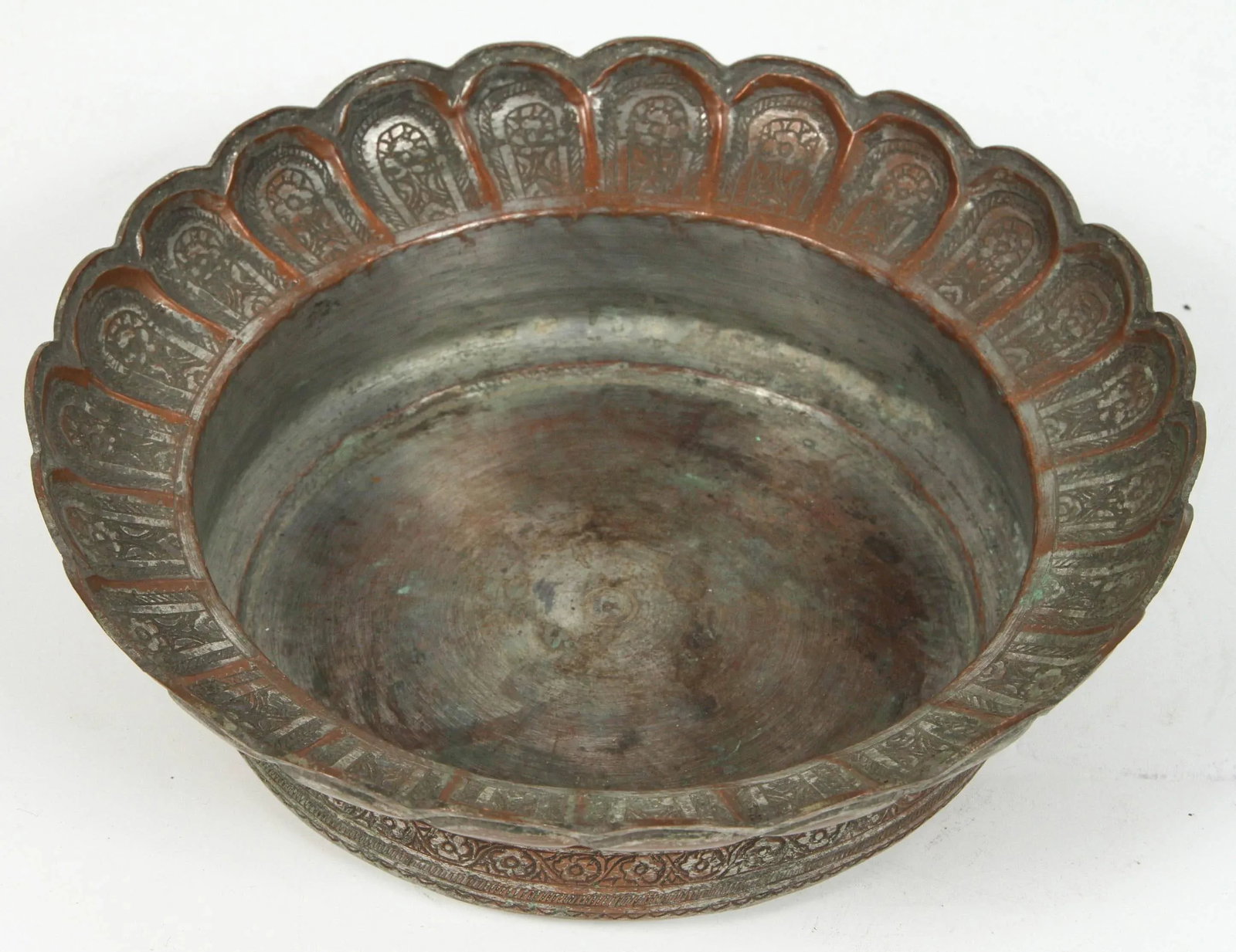 Decorative Tinned Copper Persian Box With Lid - 5
