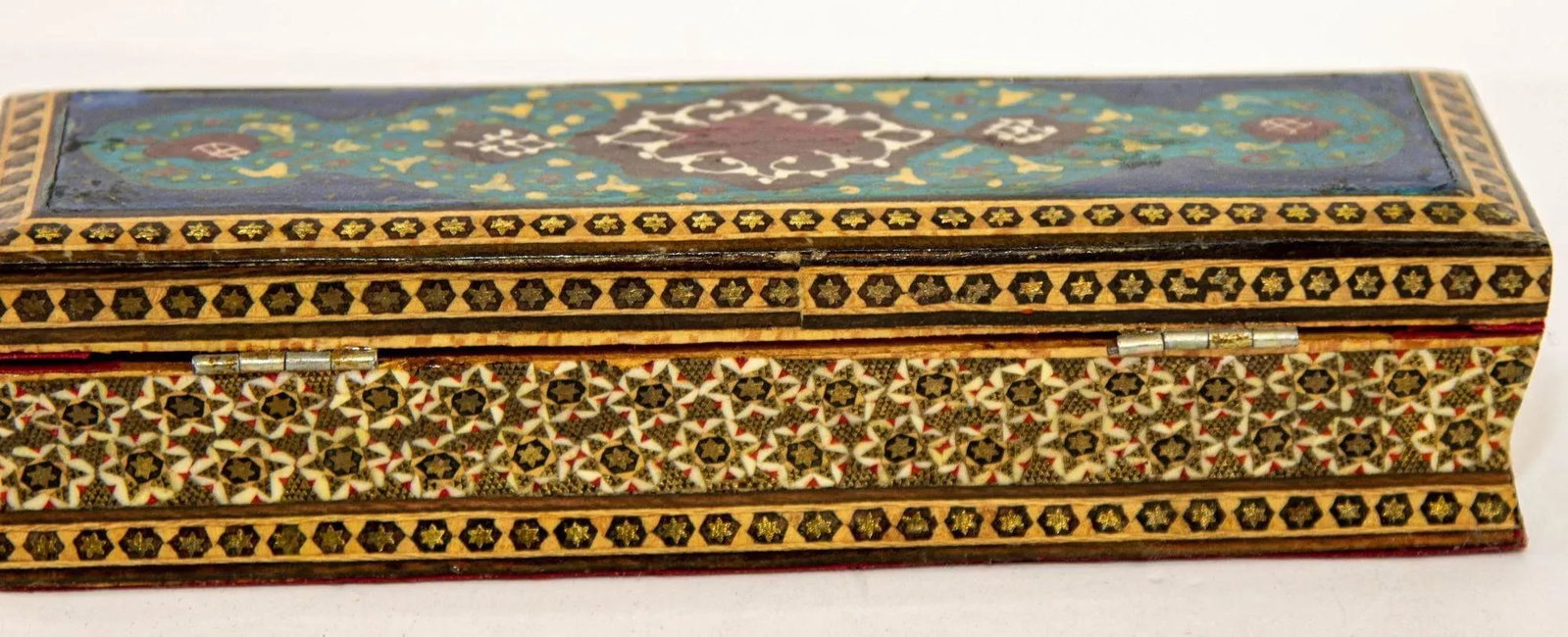 Micro Mosaic Moorish Inlaid Jewelry Pen Box - 5