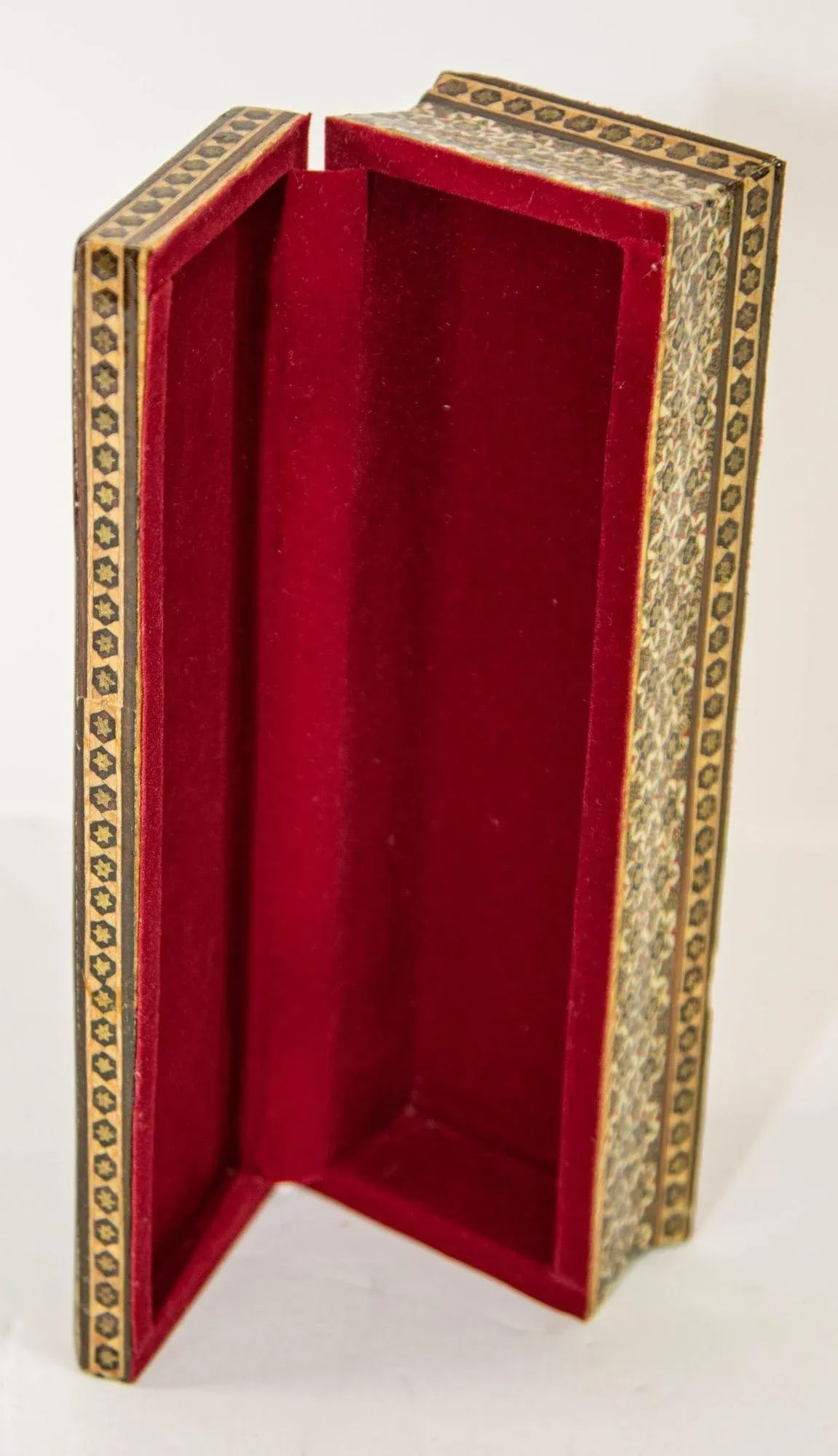 Micro Mosaic Moorish Inlaid Jewelry Pen Box - 7