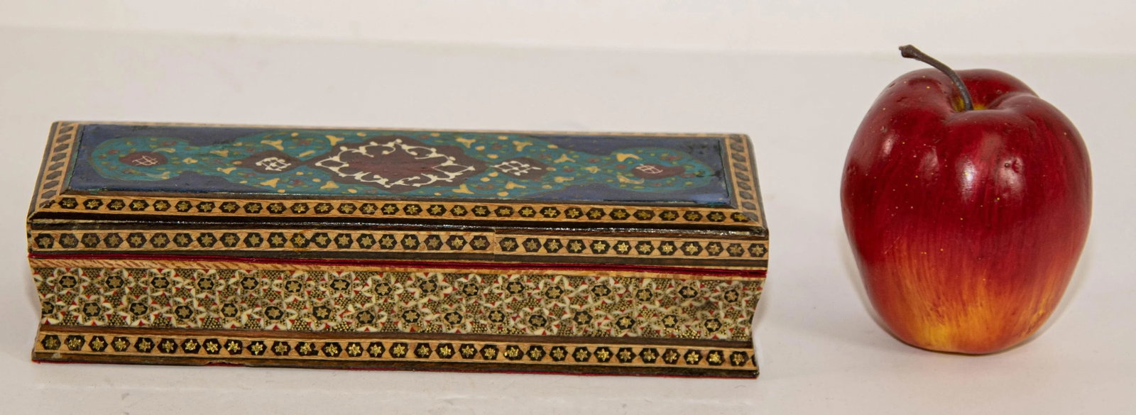 Micro Mosaic Moorish Inlaid Jewelry Pen Box - 9