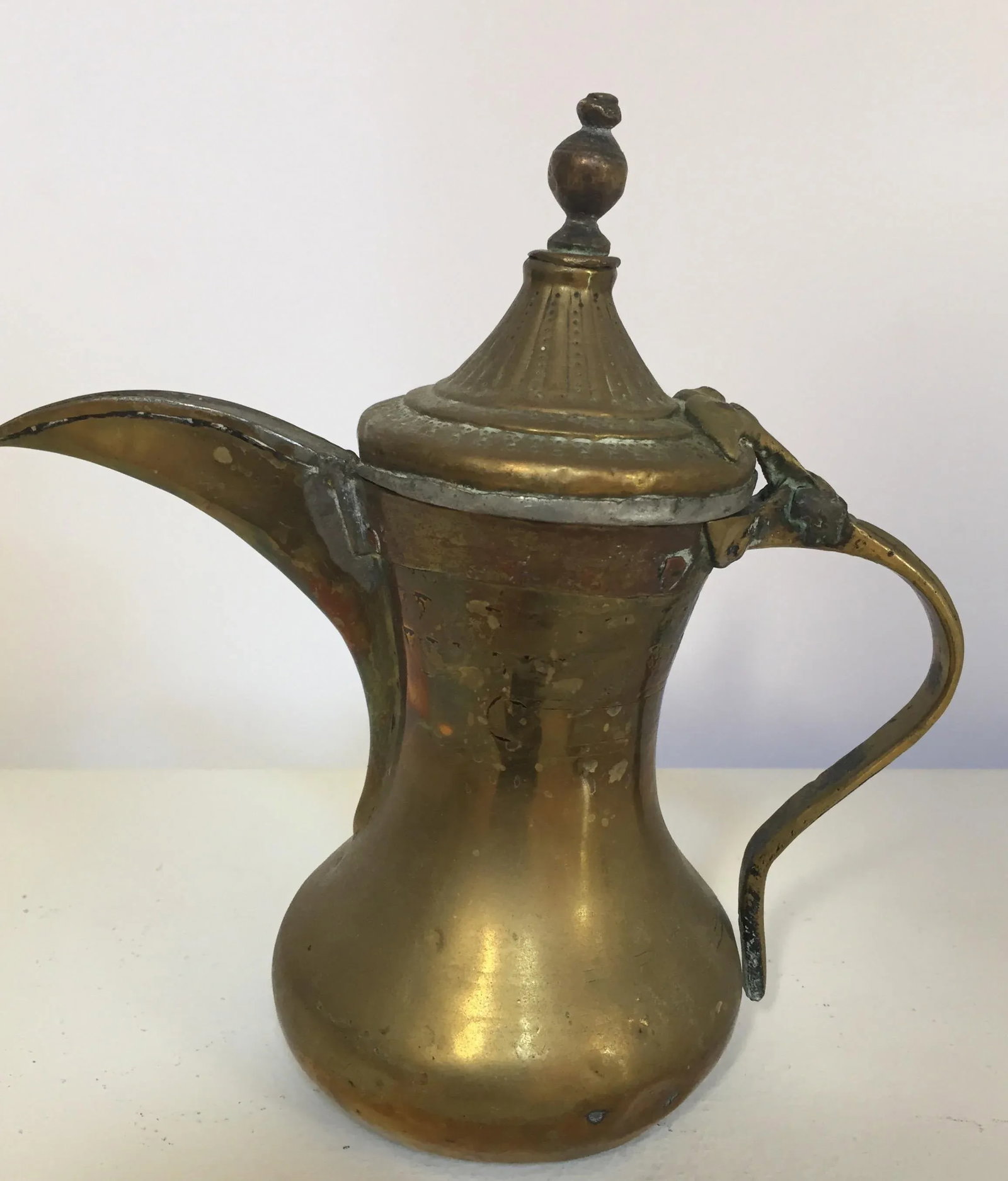 Middle Eastern Dallah Arabic Copper and Brass Coffee Pot - 9