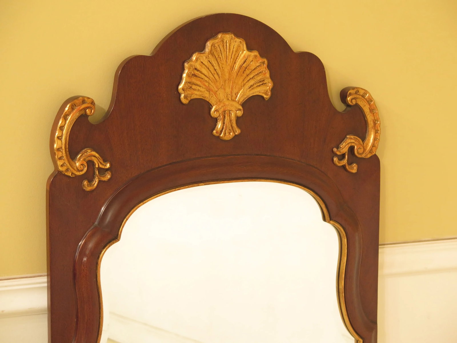 Henredon Mahogany Framed Beveled Glass Mirror - 2