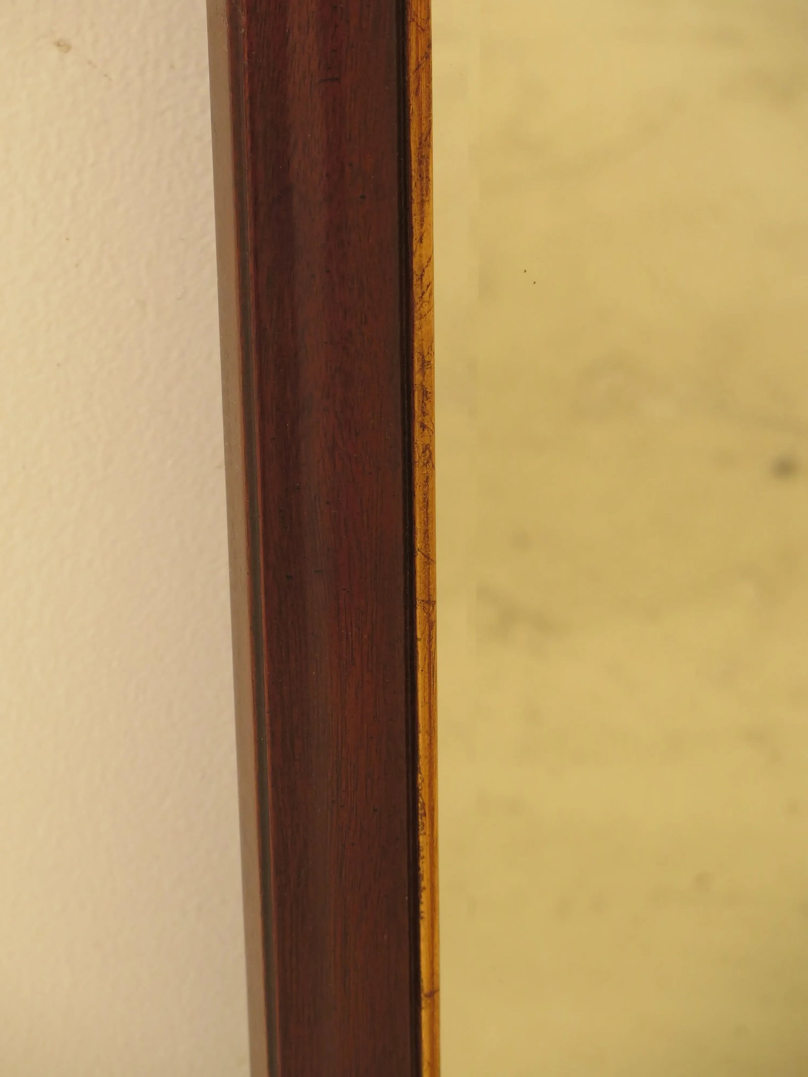Henredon Mahogany Framed Beveled Glass Mirror - 5