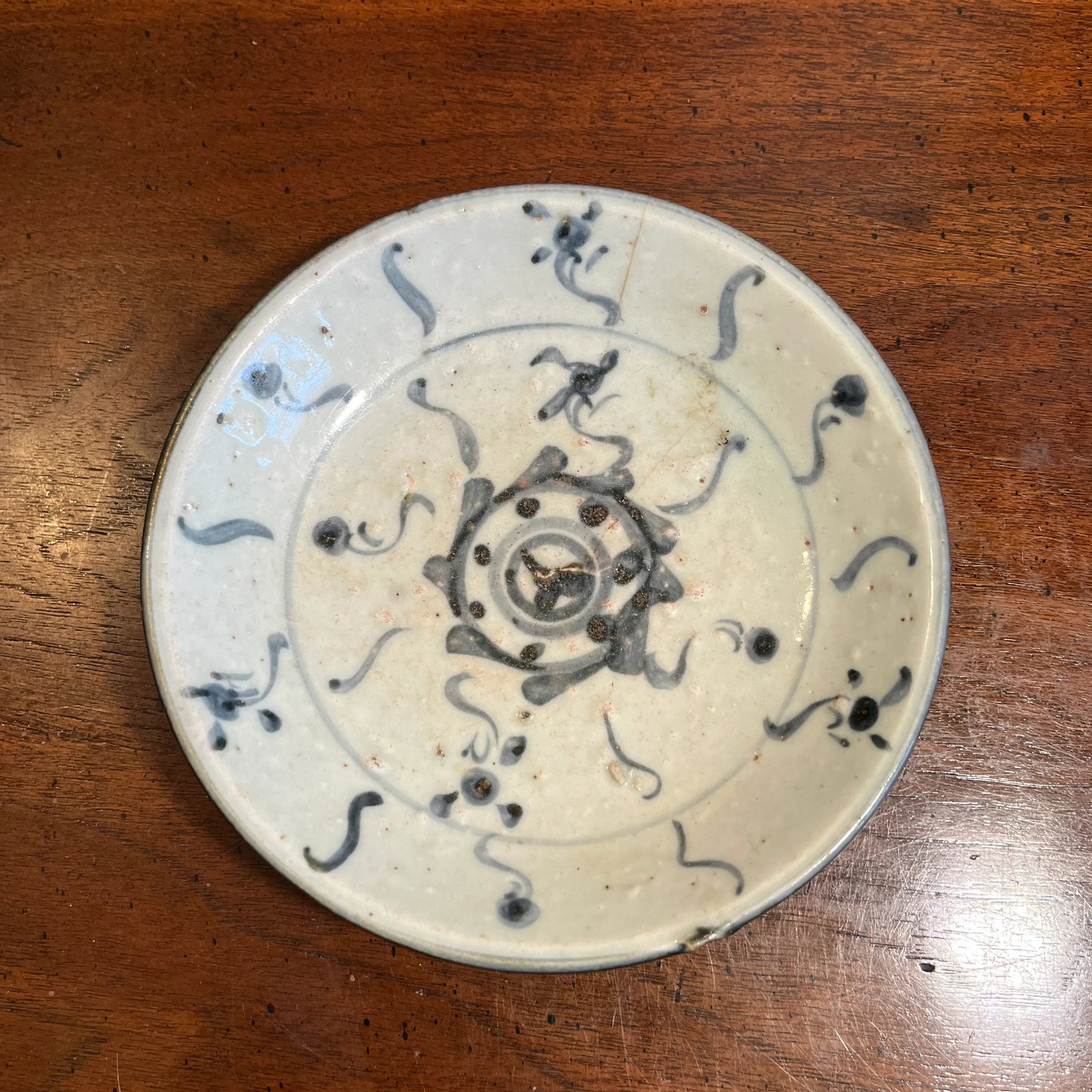 Antique 19th Century Chinese Export Porcelain Plates- Set of 3 - 2