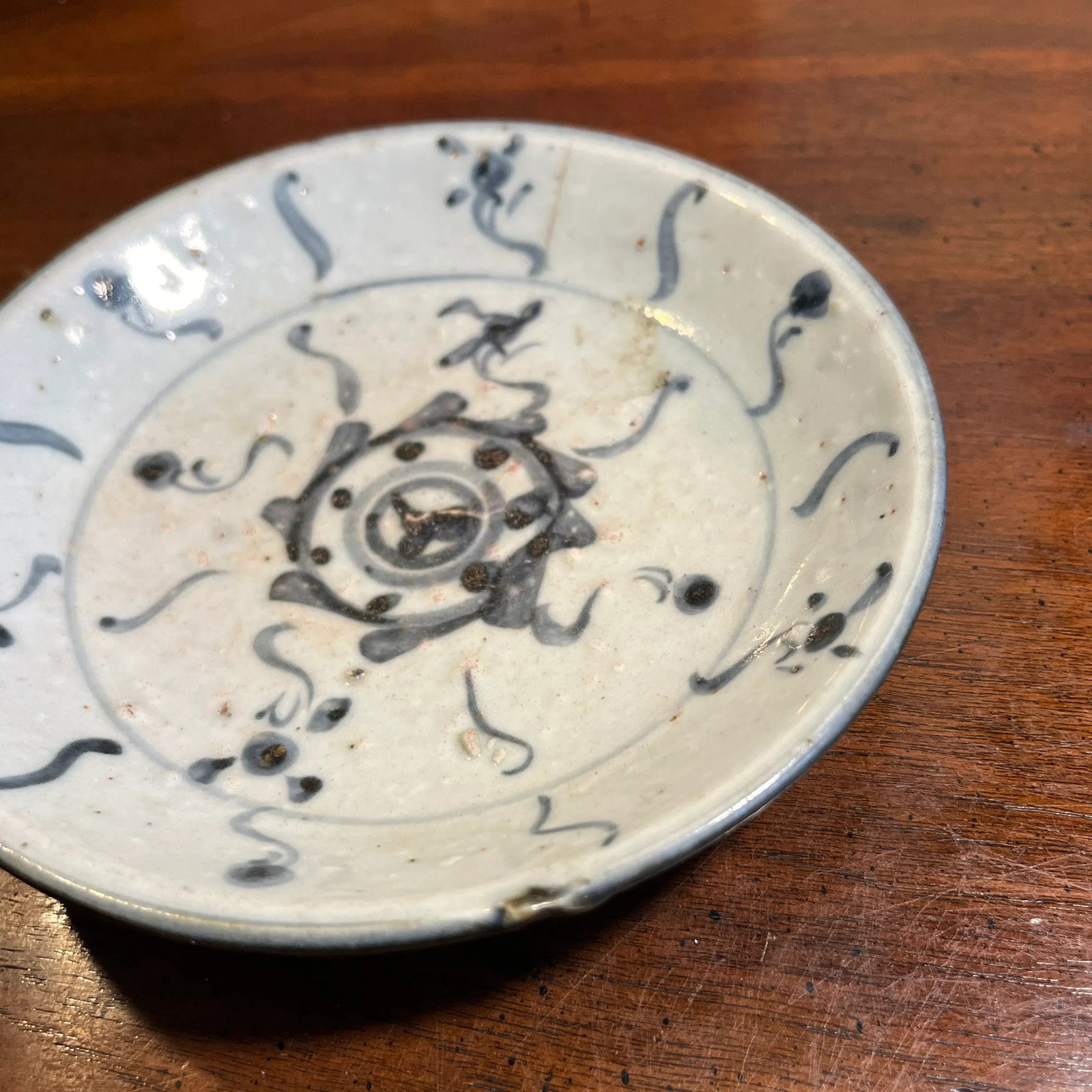 Antique 19th Century Chinese Export Porcelain Plates- Set of 3 - 3