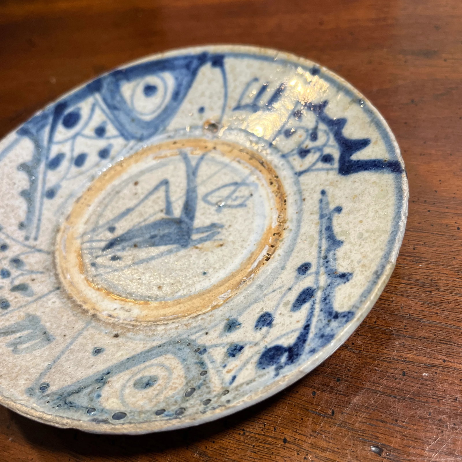 Antique 19th Century Chinese Export Porcelain Plates- Set of 3 - 6