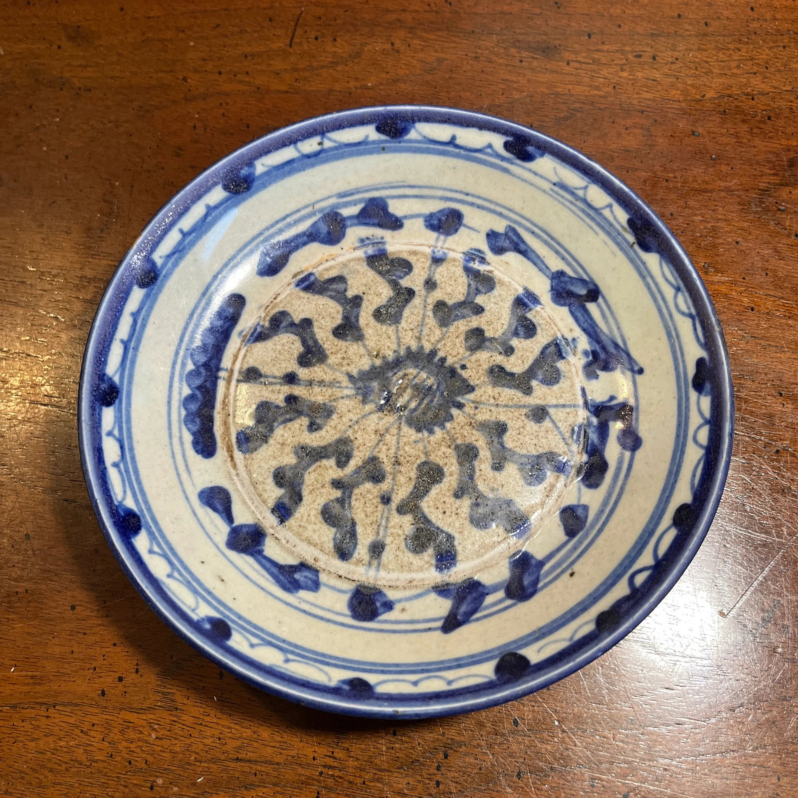 Antique 19th Century Chinese Export Porcelain Plates- Set of 3 - 8