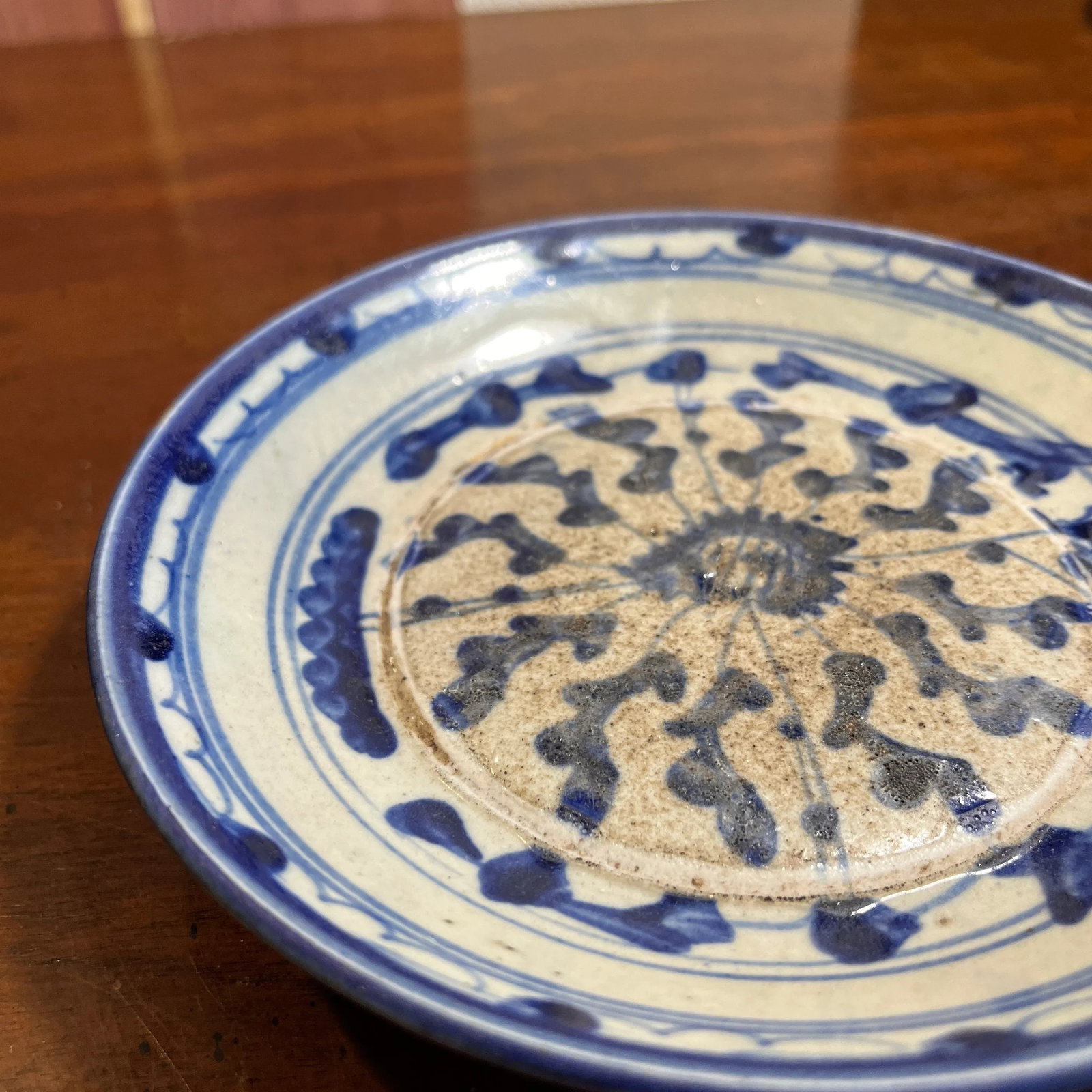 Antique 19th Century Chinese Export Porcelain Plates- Set of 3 - 9
