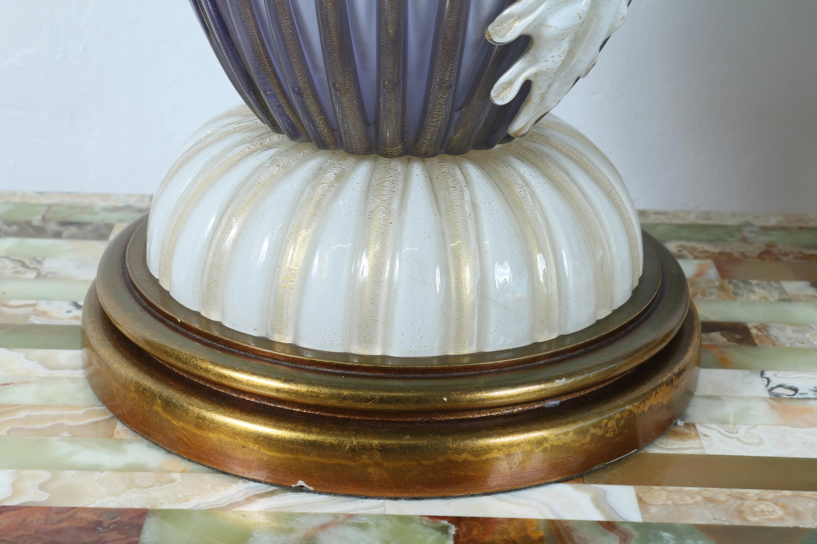 Italian Murano Glass Tall Table Lamps - 10