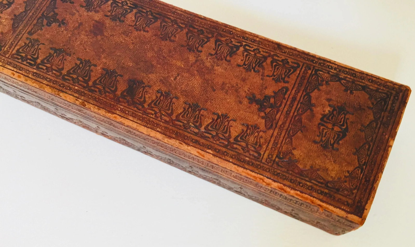 Antique French "A La Marquise De Sevigne Paris" Glove Box - 6