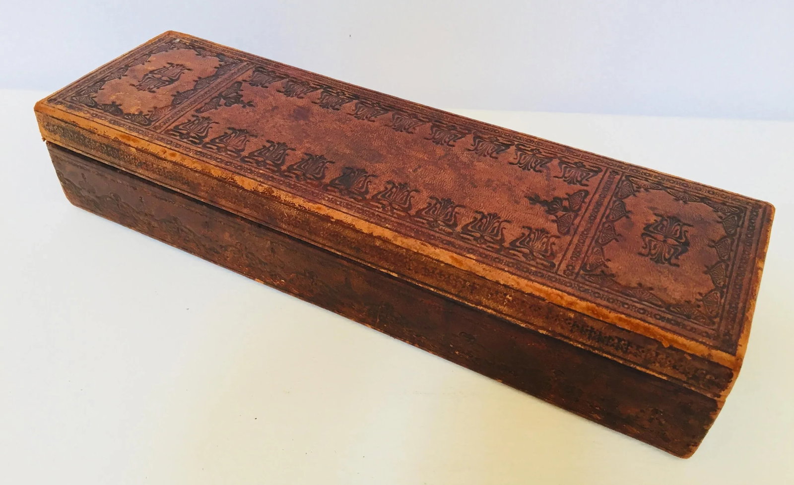 Antique French "A La Marquise De Sevigne Paris" Glove Box - 9