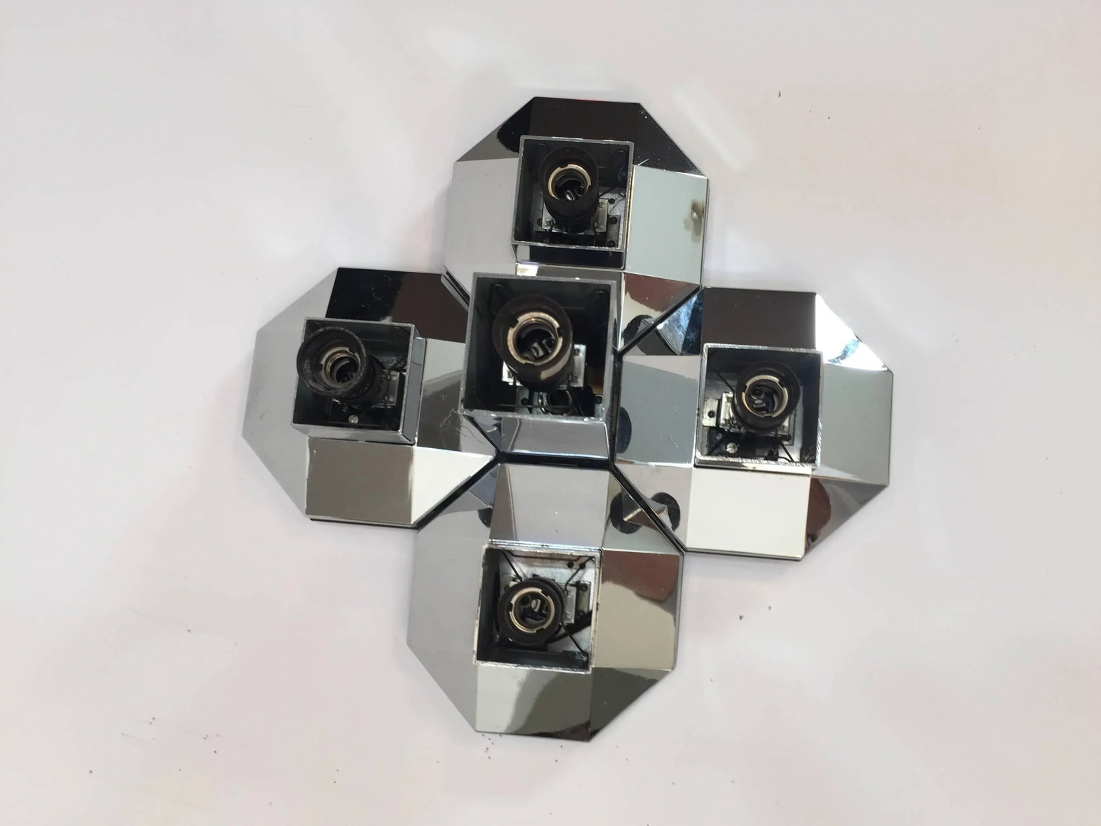 1970s Large Modular Wall or Ceiling Lamp by Motoko Ishii for Staff - 8