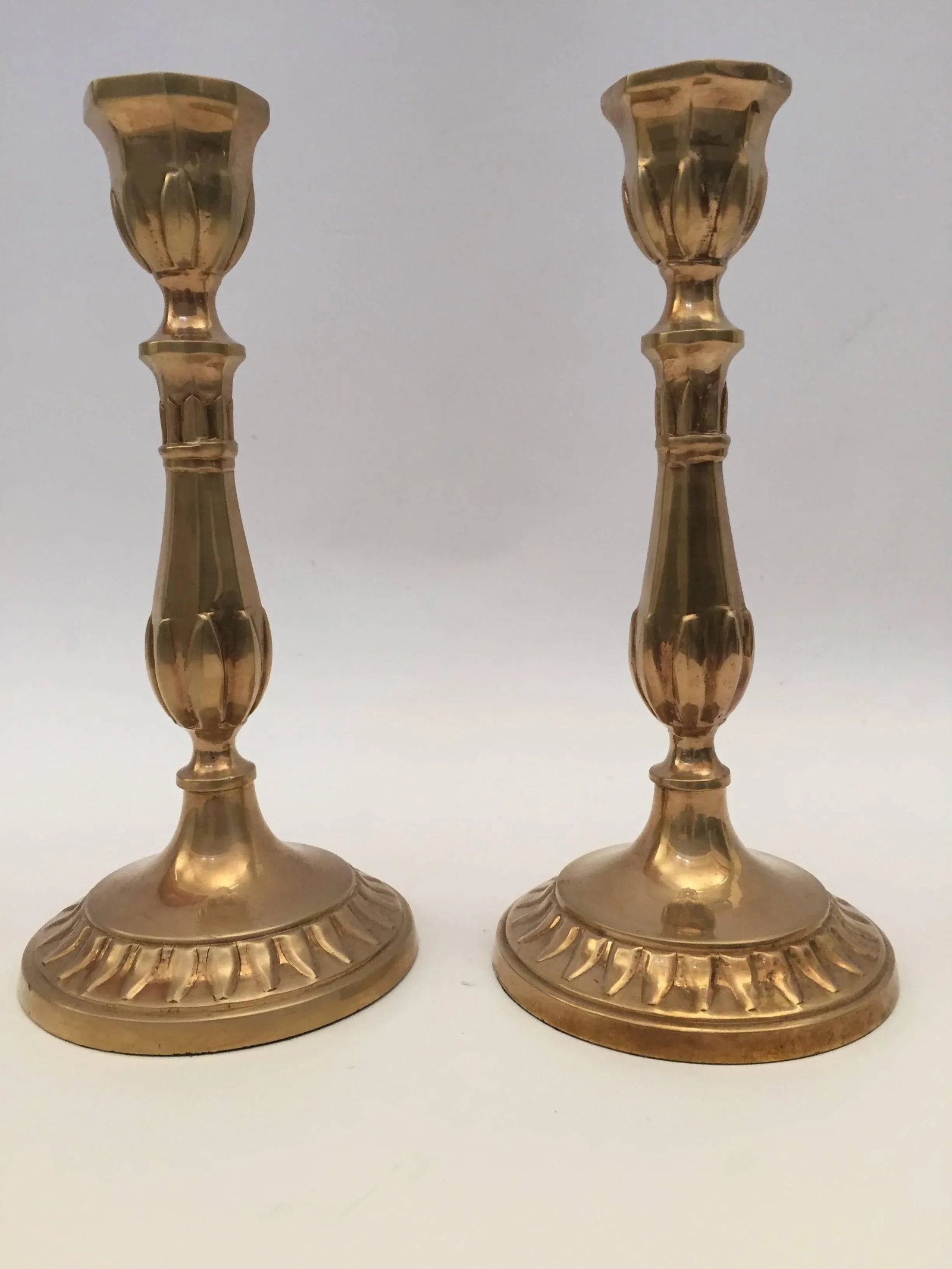 Pair of Antique Victorian Candlesticks - 4