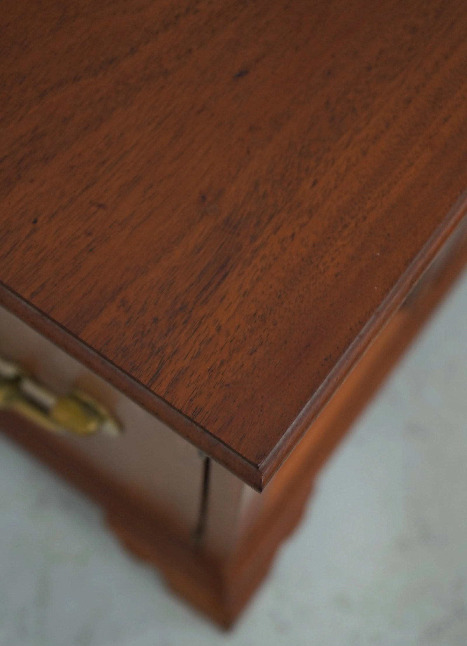 Bench Made Chippendale Style 2 Door Walnut Jewelry Box - 9