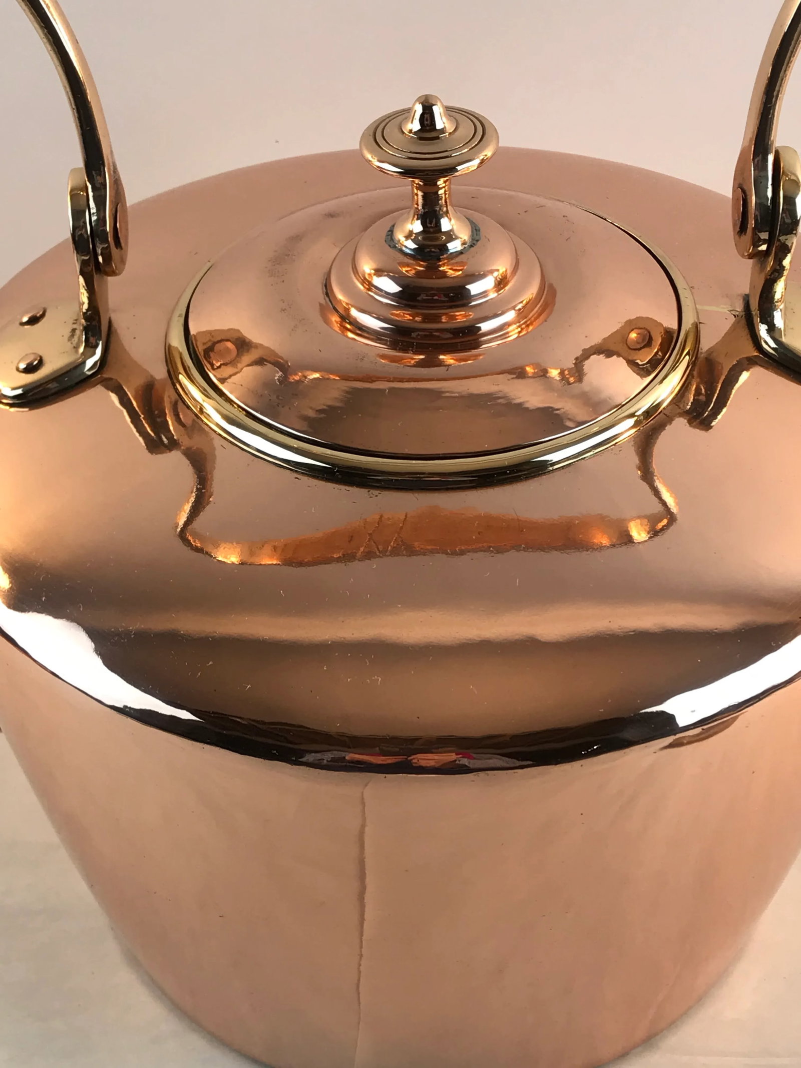 Late 19th Century Vintage Copper Water Tea Kettle - 5