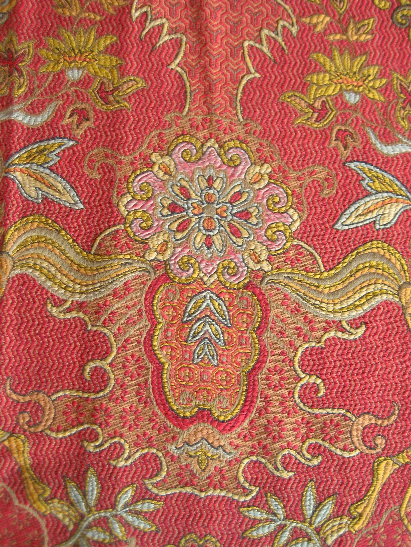 Pair of 1980s Jaquart Chinoiserie Curtain Drapes - 6