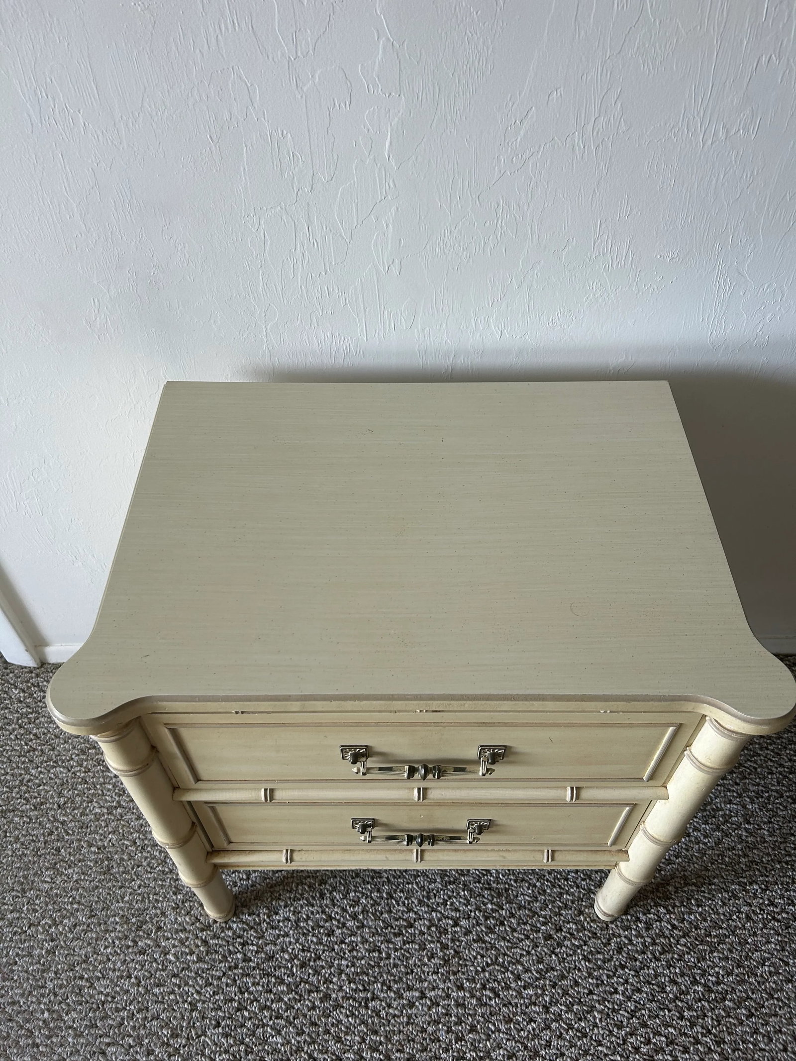 Mid 20th Century Henry Link Coastal White Cream Nightstand - 2