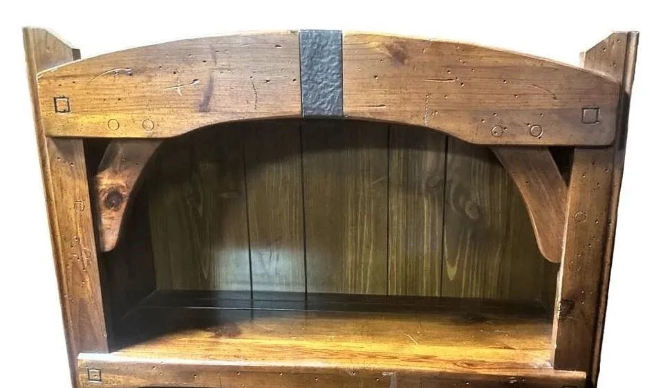 Henry Link Vintage Link Taylor 'Rawhide' Series Chest and Hutch - Made in North Carolina in 1976 - 2