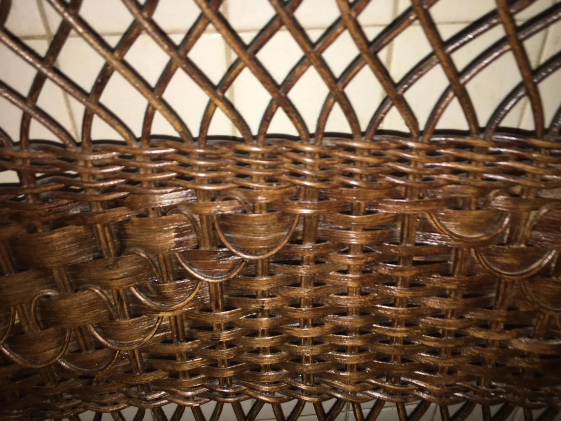 Early 1900s Natural Wicker Heywood Wakefield Settee - 2