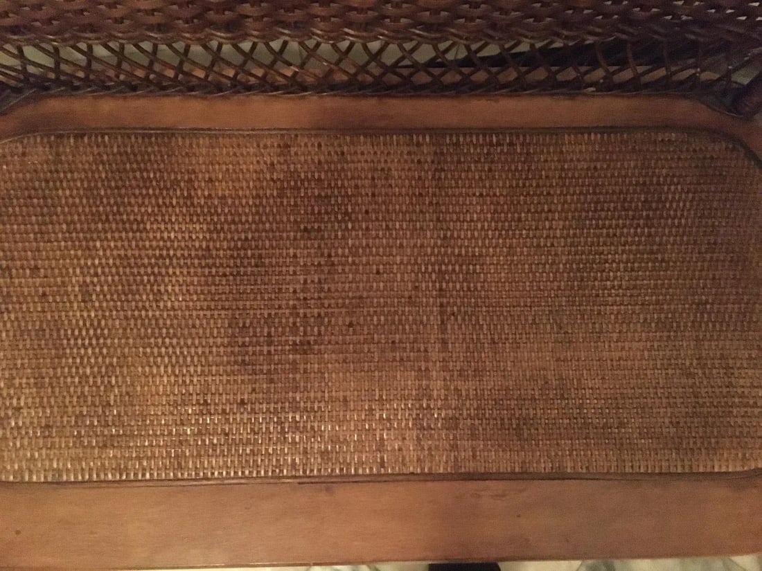 Early 1900s Natural Wicker Heywood Wakefield Settee - 3