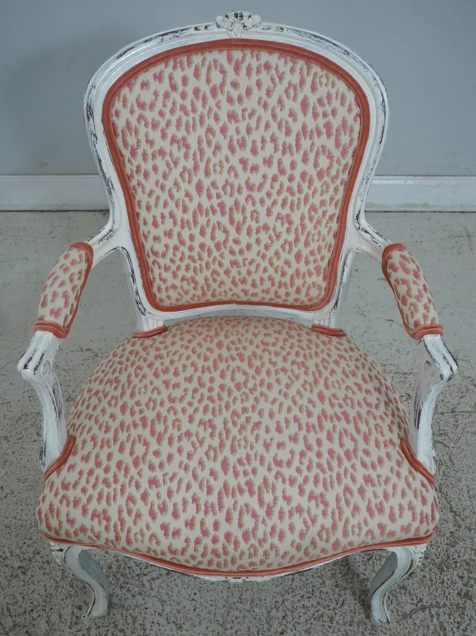Pair Newly Upholstered French Louis XV Armchairs - 2