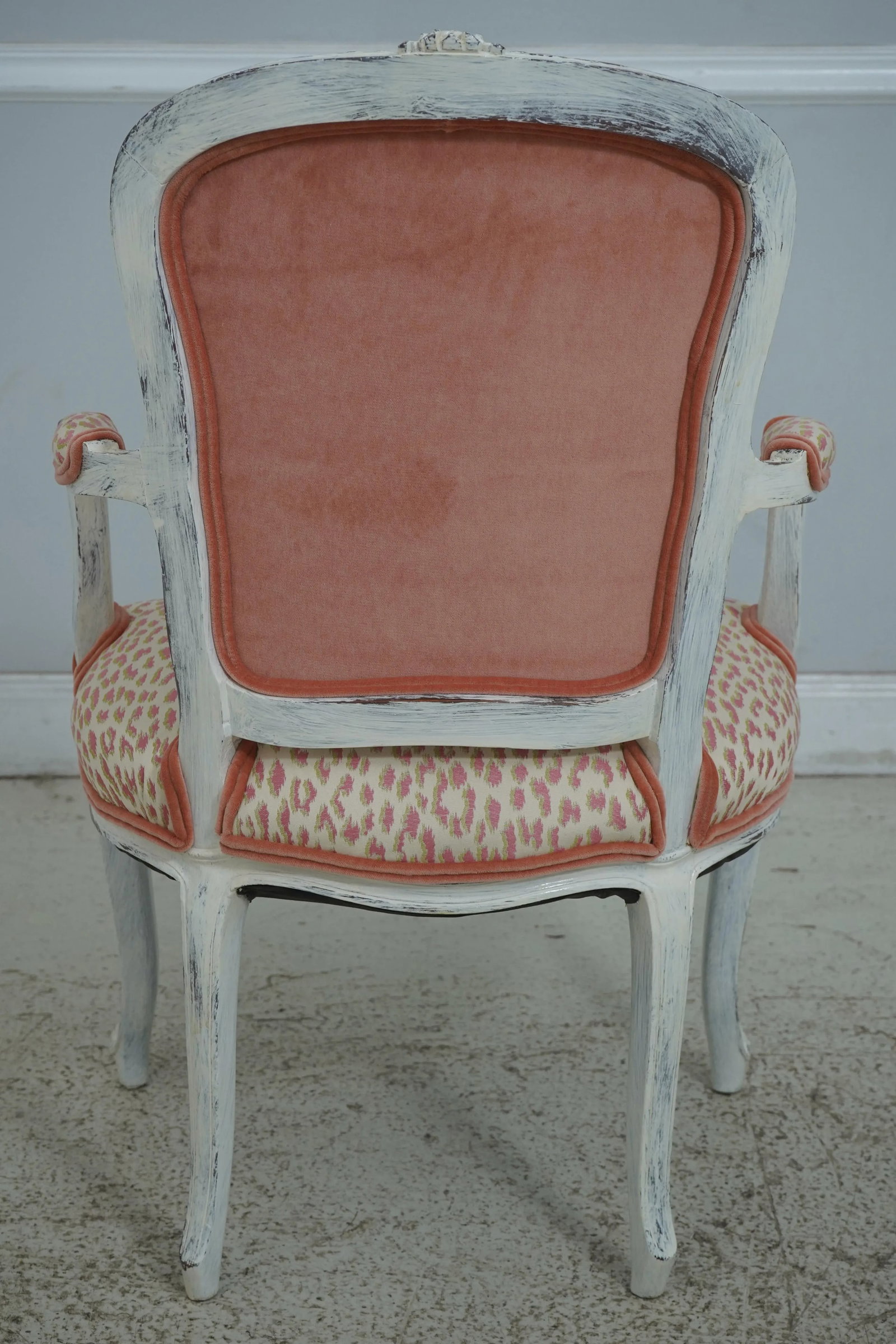 Pair Newly Upholstered French Louis XV Armchairs - 4