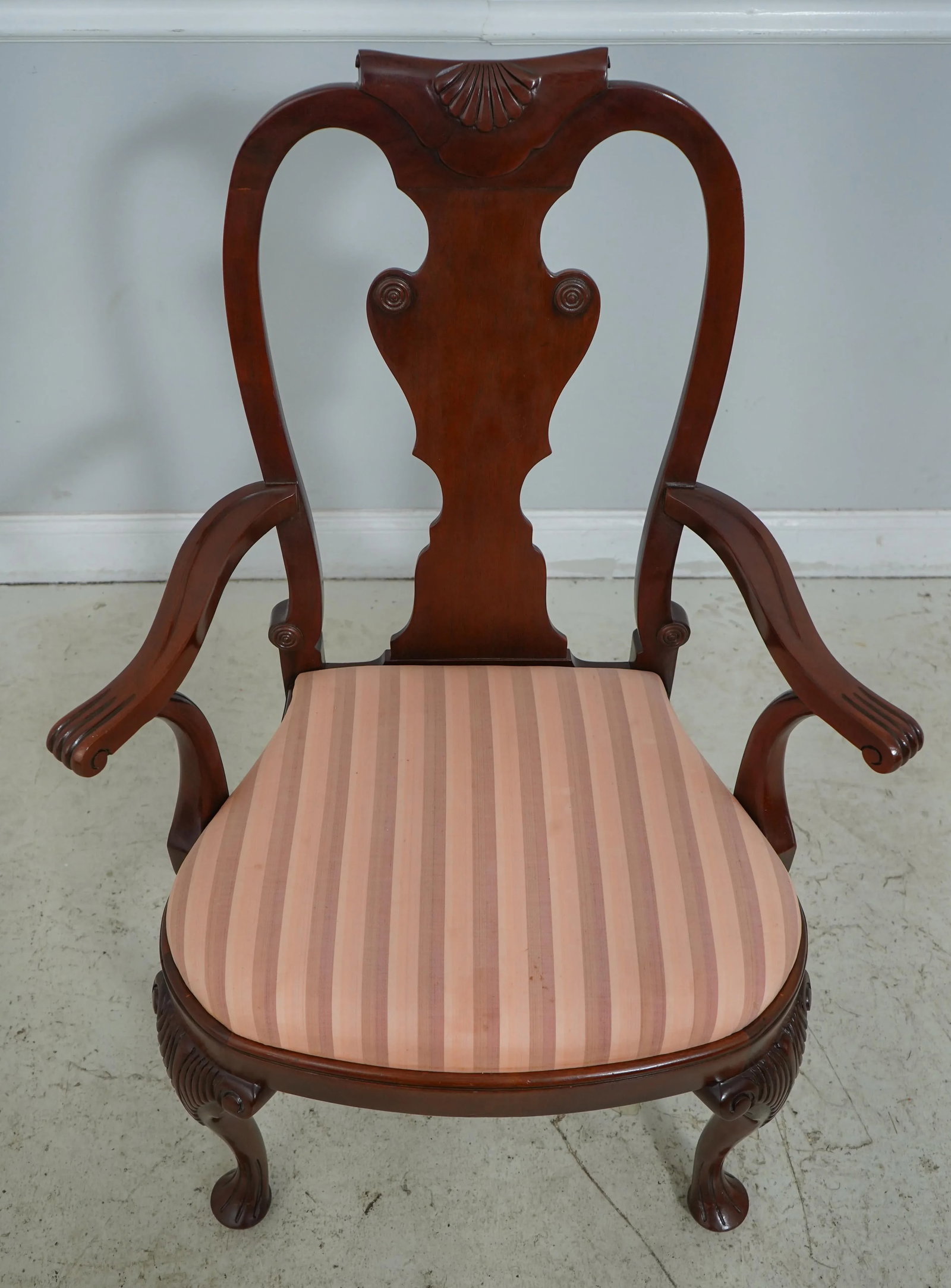 Pair of Baker Historic Charleston Mahogany Dining Room Arm Chairs - 2