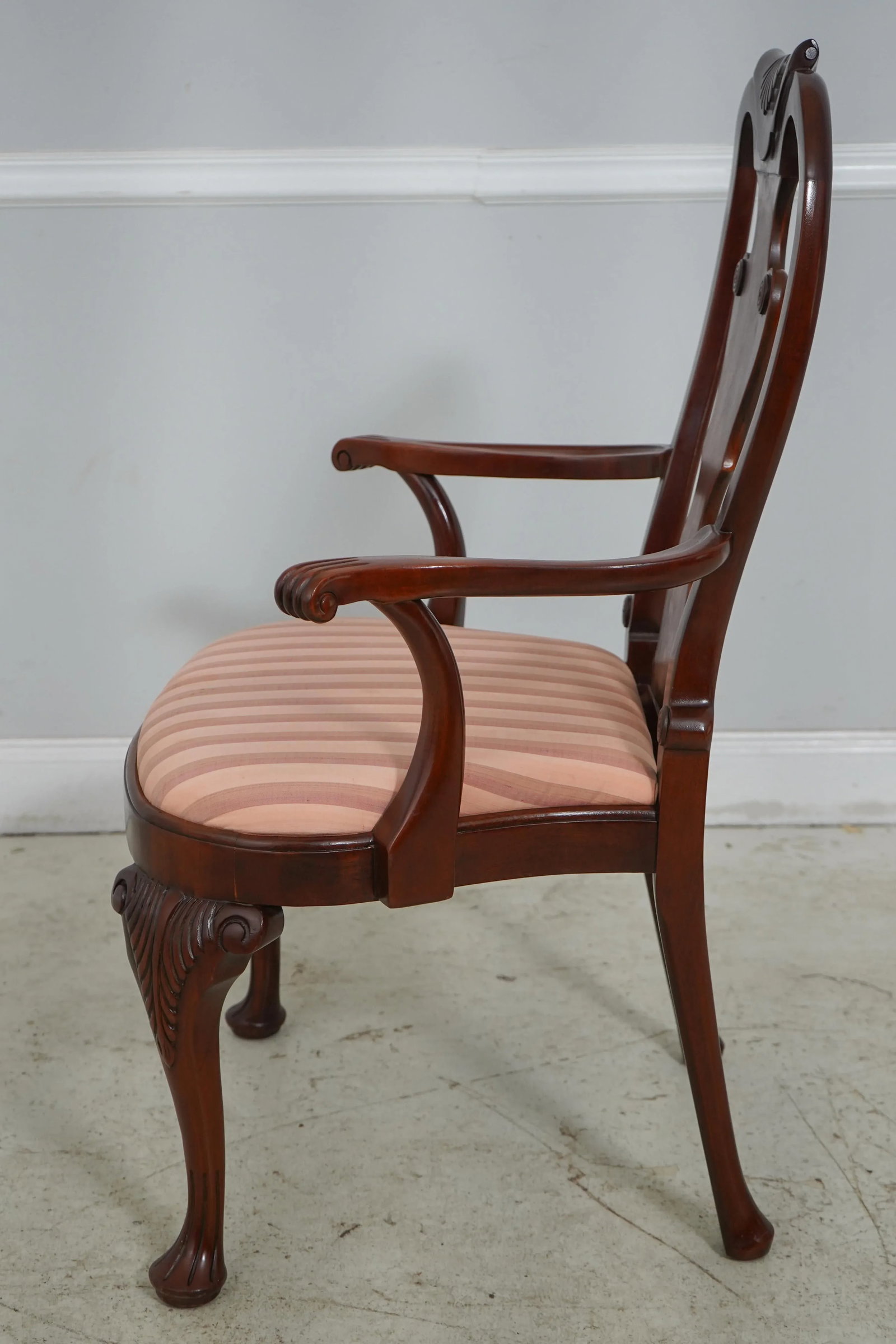 Pair of Baker Historic Charleston Mahogany Dining Room Arm Chairs - 3