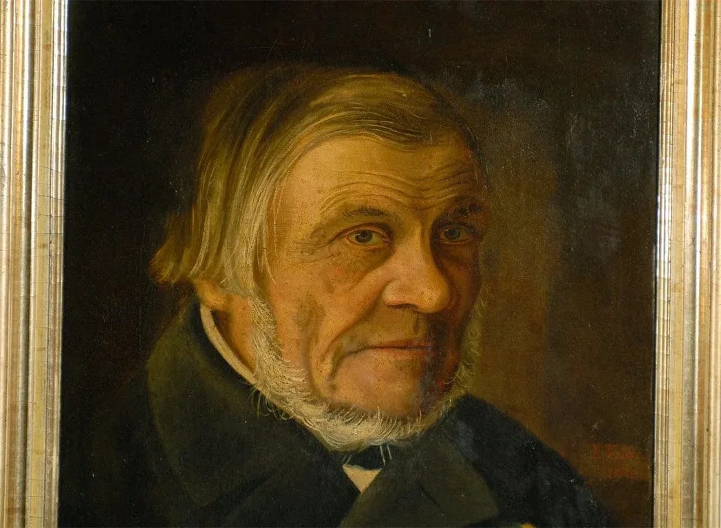 Antique Swedish Oil Portrait of Gentleman - 3