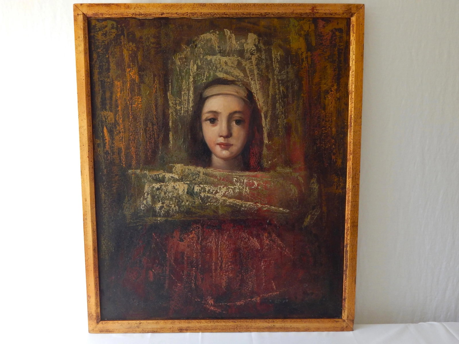 Mid 20th Century Roman Girl, Oil on Canvas by Furio Barcellini, Framed - 2