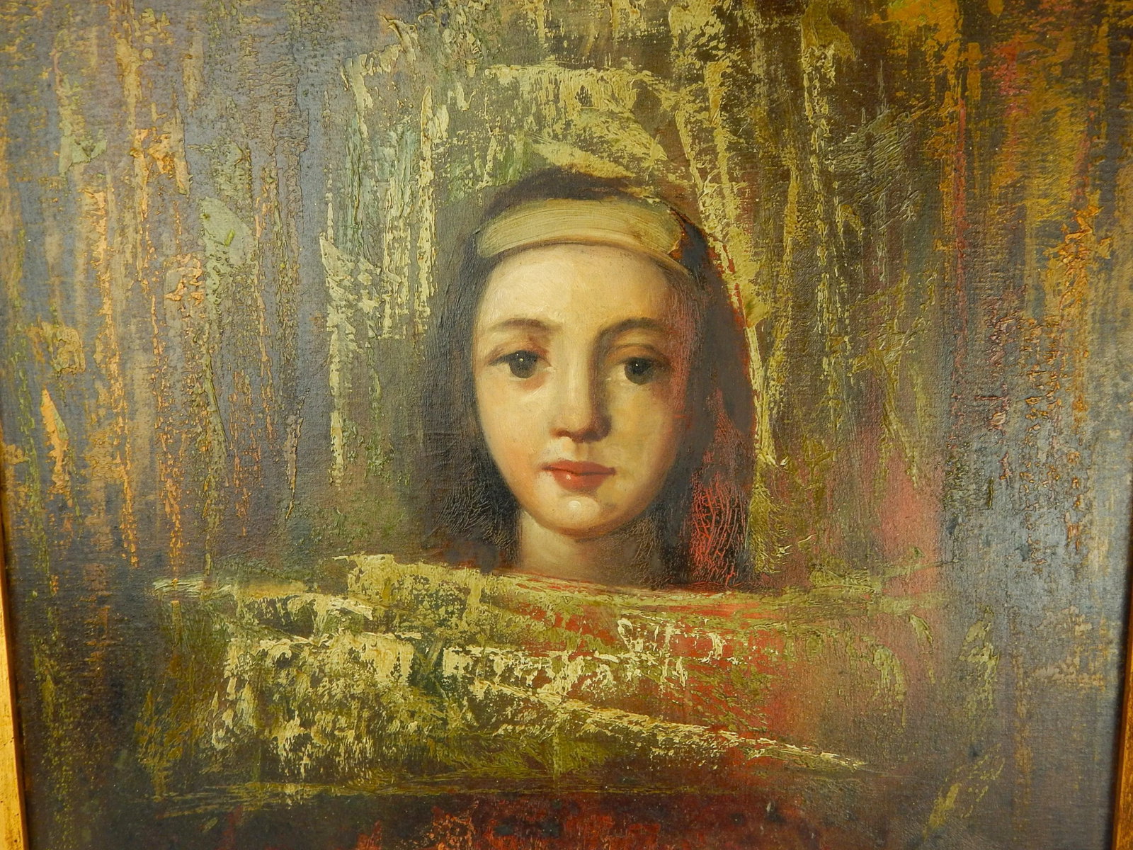Mid 20th Century Roman Girl, Oil on Canvas by Furio Barcellini, Framed - 3